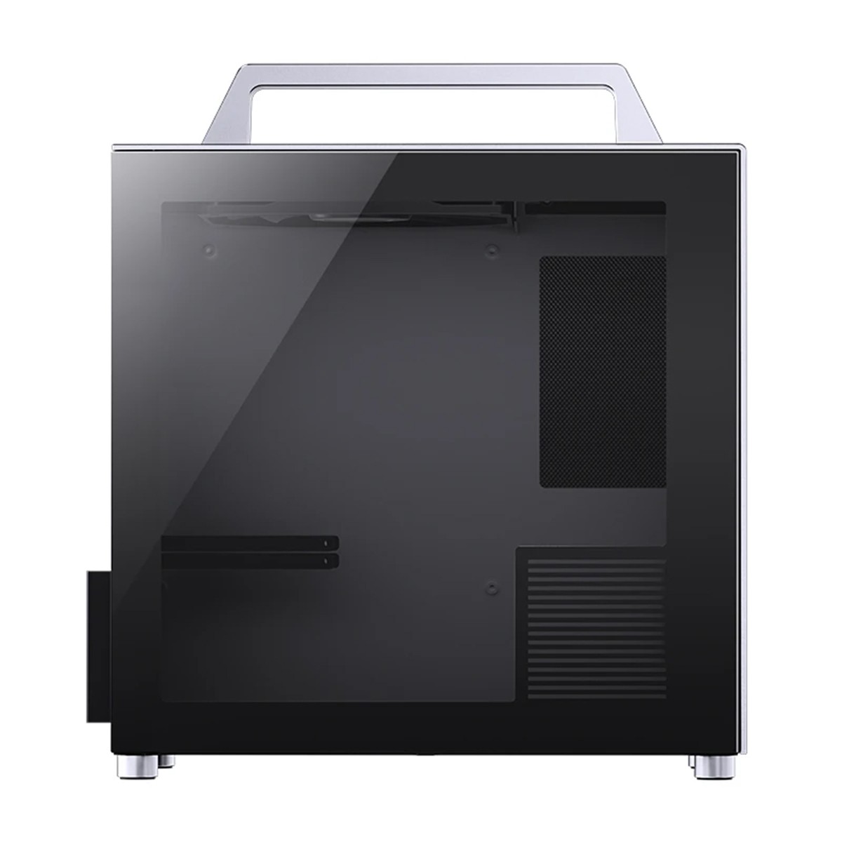 Gabinete Gamer Jonsbo T8 Plus, Mini Tower, Vidro Temperado, Mini ITX, Sem Fonte, Sem Fans, Cinza