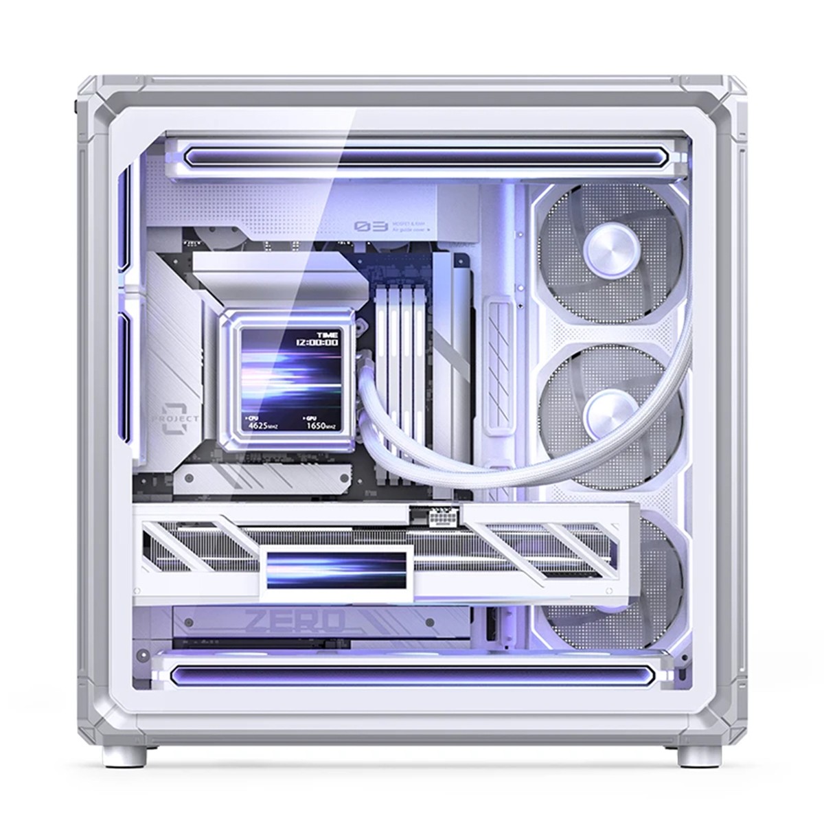 Gabinete Gamer Jonsbo X400 White, Mid Tower, Vidro Temperado, ATX, Sem Fonte, Sem Fans, Branco