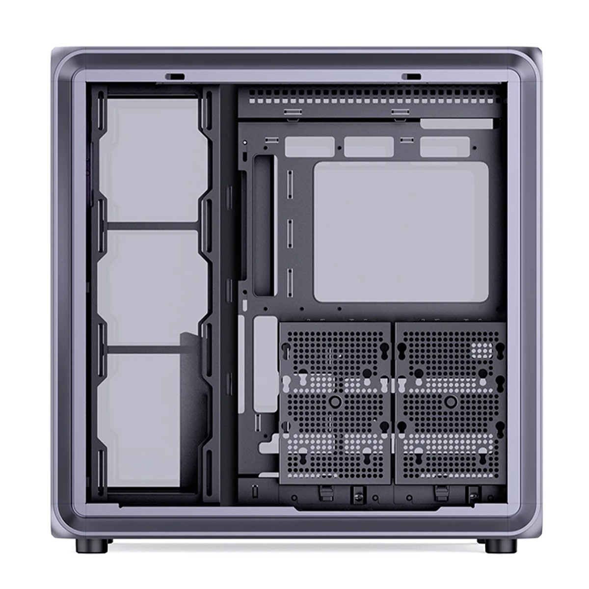 Gabinete Gamer Jonsbo/Jonsplus BO400, Mid Tower, Vidro Temperado, ATX, Sem Fonte, Sem Fans, Cinza