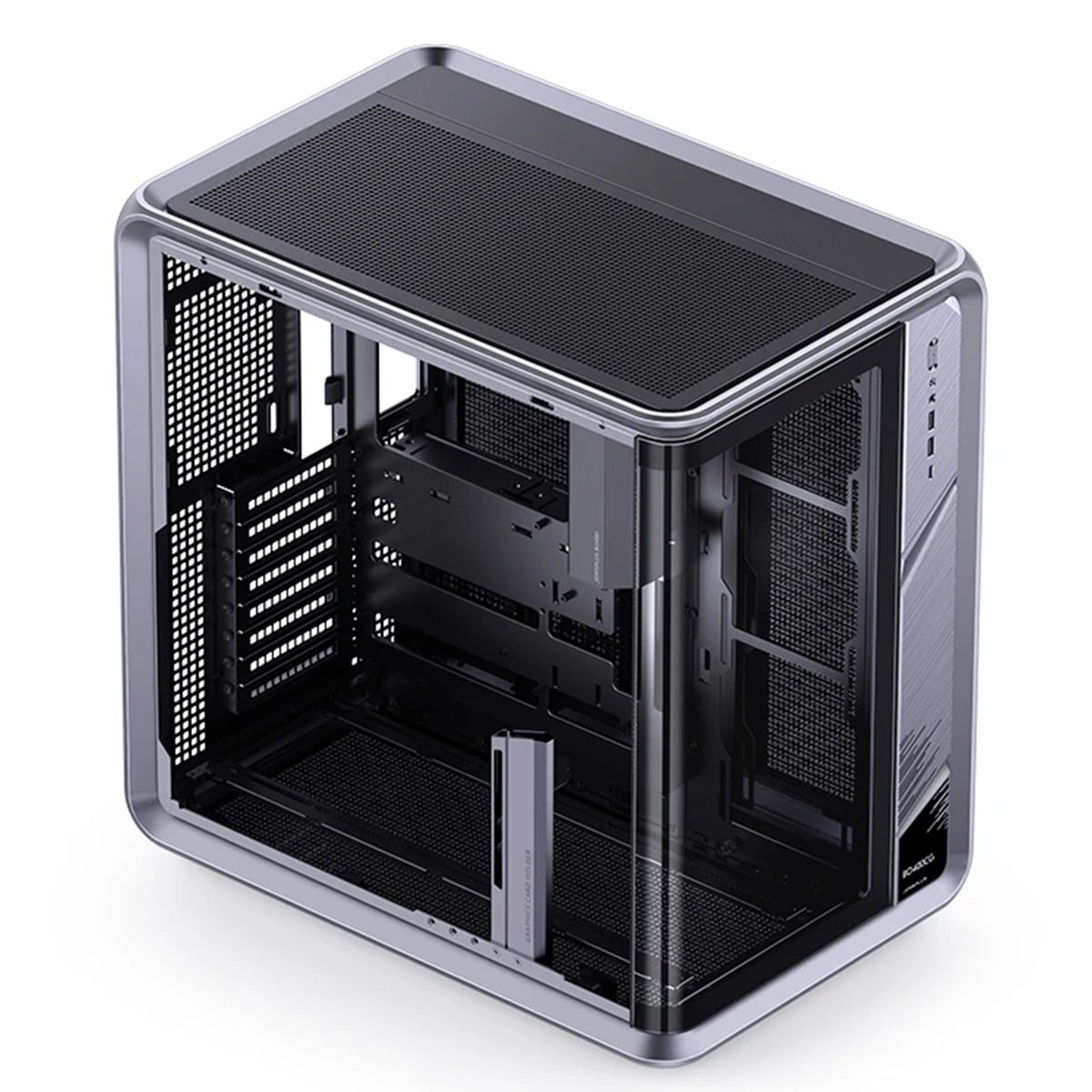 Gabinete Gamer Jonsbo/Jonsplus, Mid Tower, Vidro Temperado, ATX, Sem Fonte, Sem Fans, Cinza, BO400CG