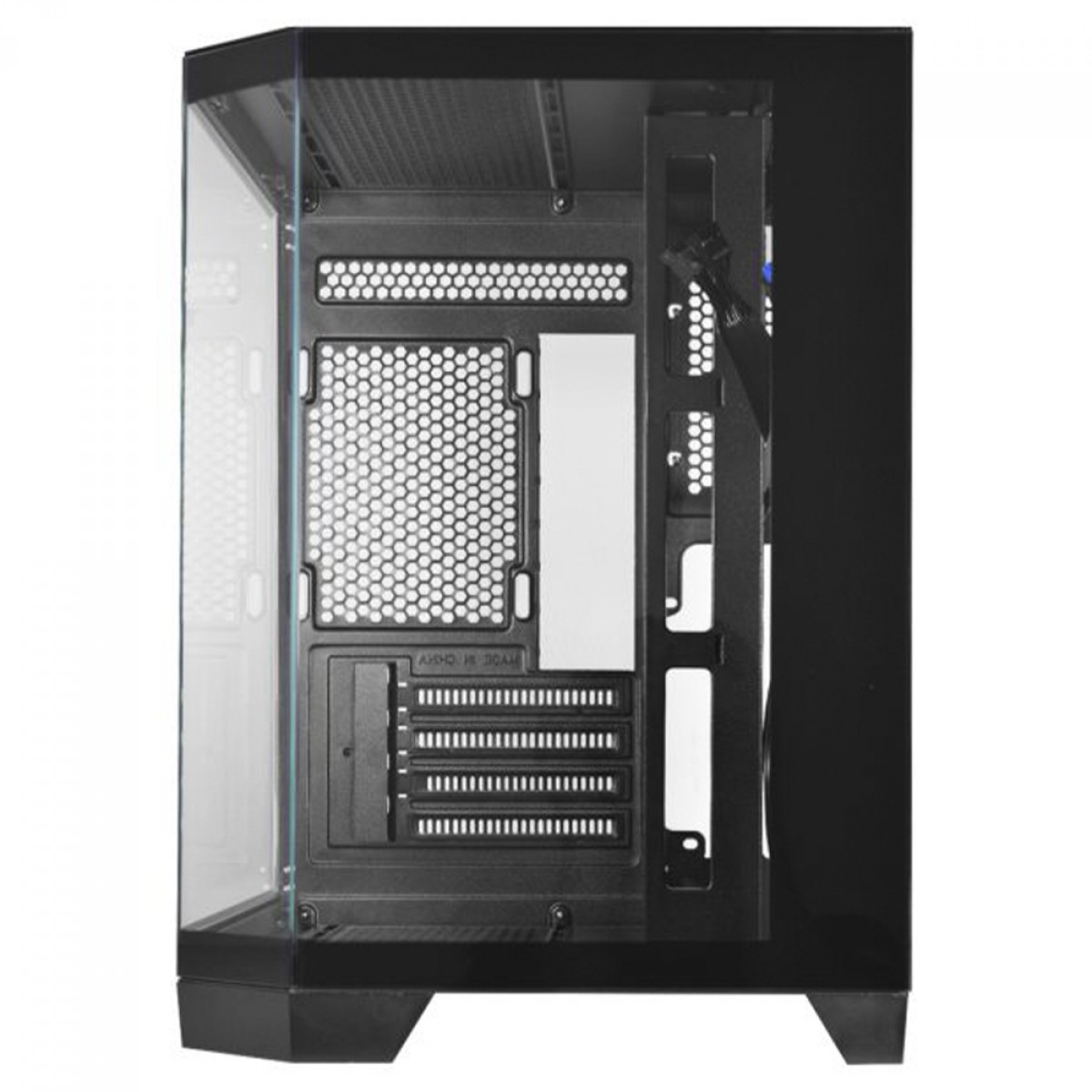 Gabinete Gamer K-MEX Aquario Ângulo CG-0620, Mid Tower, Vidro Temperado, m-ATX, Sem Fan, Preto, CG0620RH001CB0X