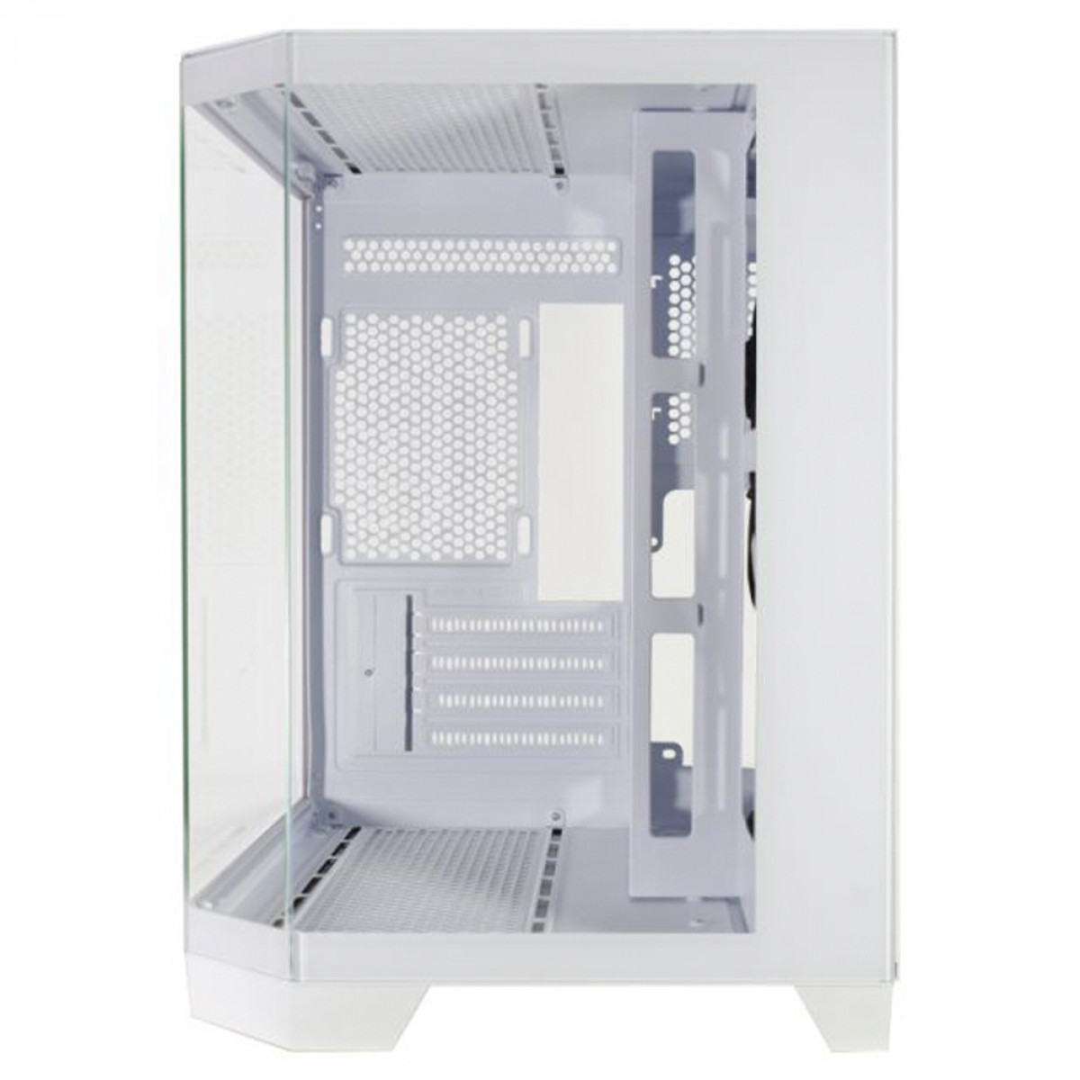 Gabinete Gamer K-MEX Aquario Ângulo CG-W620, Mid Tower, Vidro Temperado, m-ATX, Sem Fan, Branco, CGW620RH002CB0X