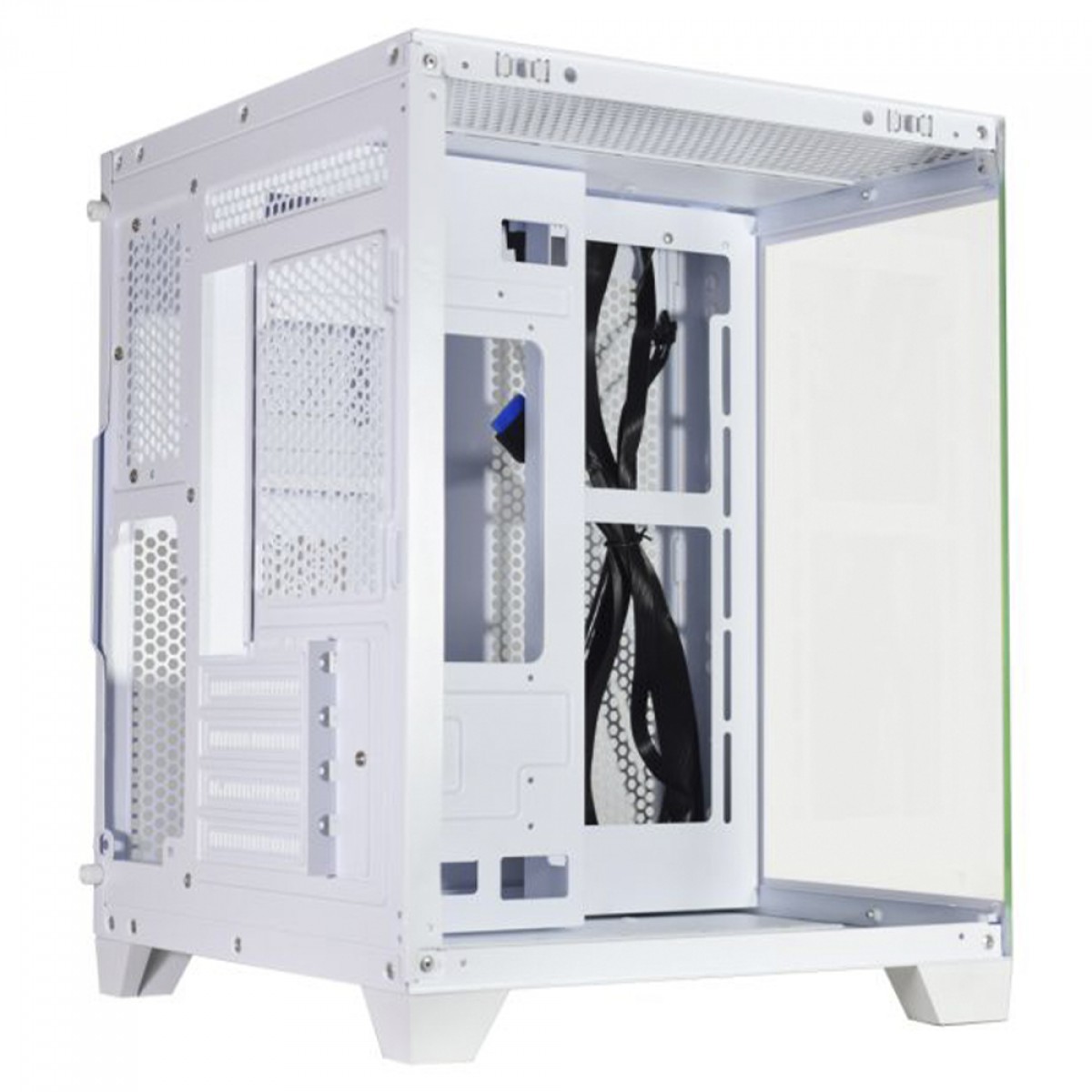 Gabinete Gamer K-MEX Aquario Ângulo CG-W620, Mid Tower, Vidro Temperado, m-ATX, Sem Fan, Branco, CGW620RH002CB0X