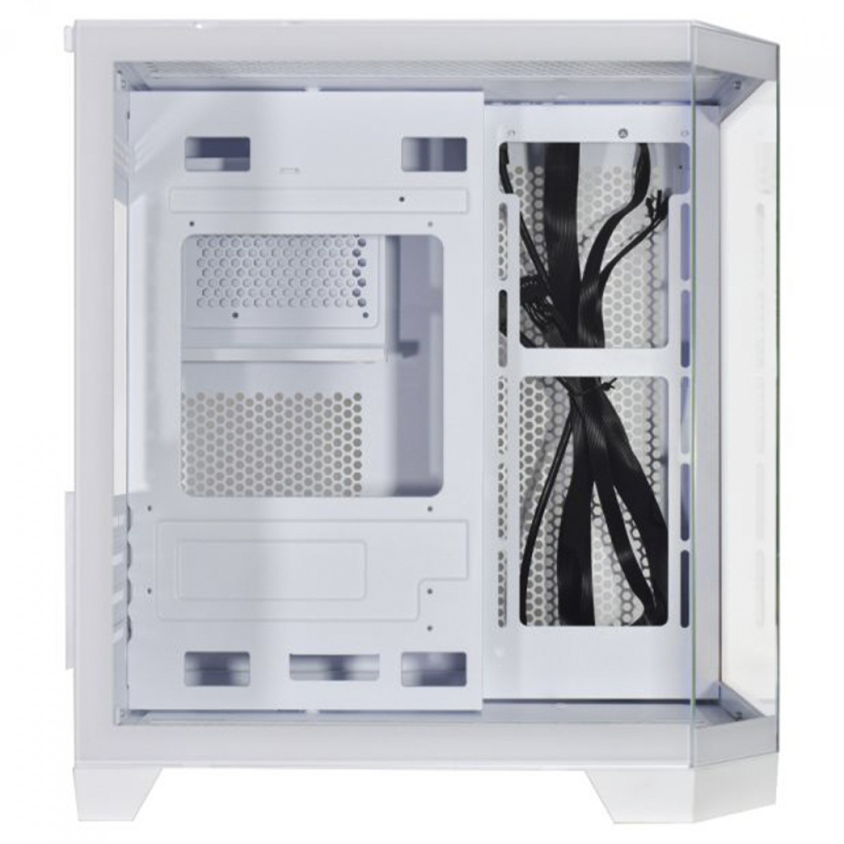 Gabinete Gamer K-MEX Aquario Ângulo CG-W620, Mid Tower, Vidro Temperado, m-ATX, Sem Fan, Branco, CGW620RH002CB0X