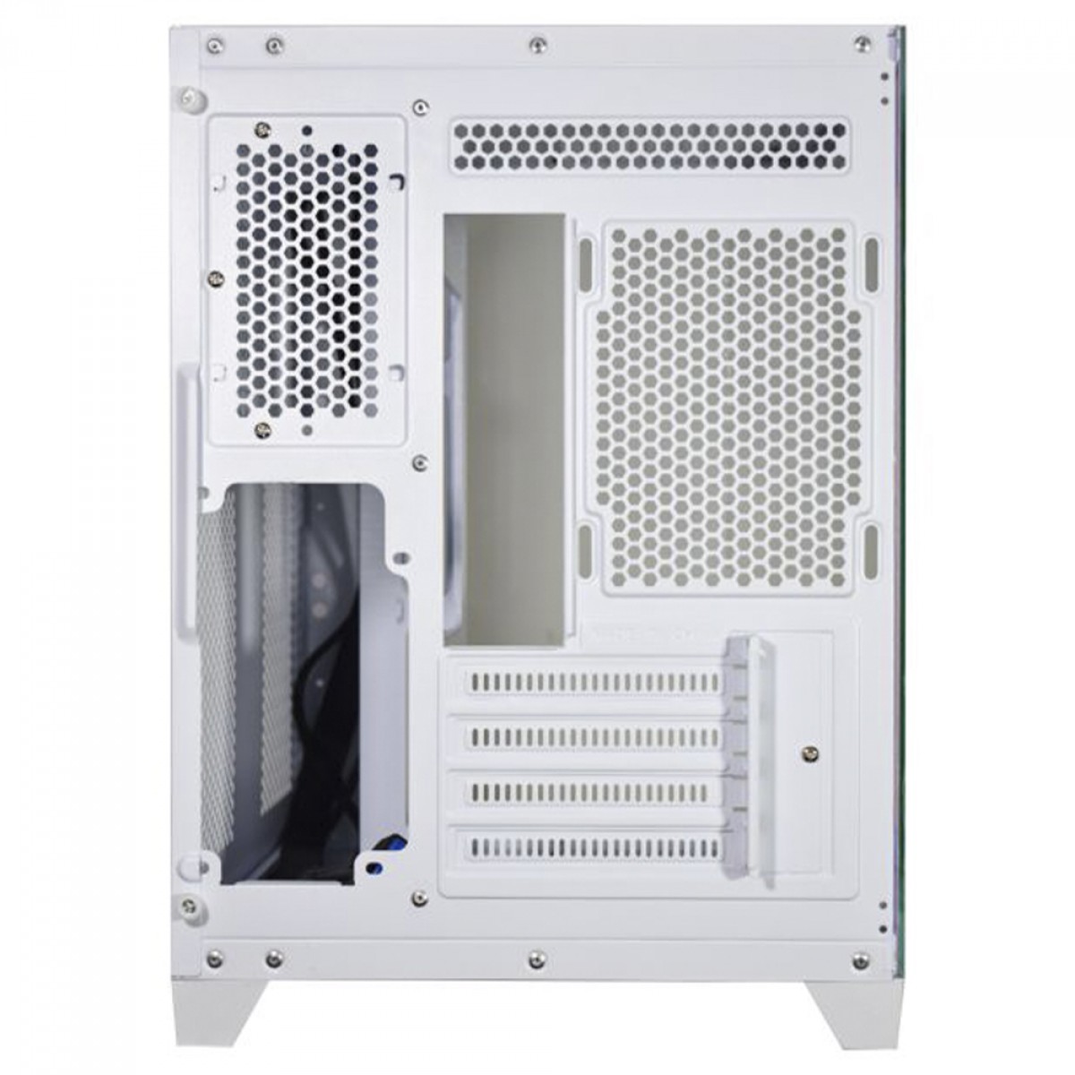 Gabinete Gamer K-MEX Aquario Ângulo CG-W620, Mid Tower, Vidro Temperado, m-ATX, Sem Fan, Branco, CGW620RH002CB0X