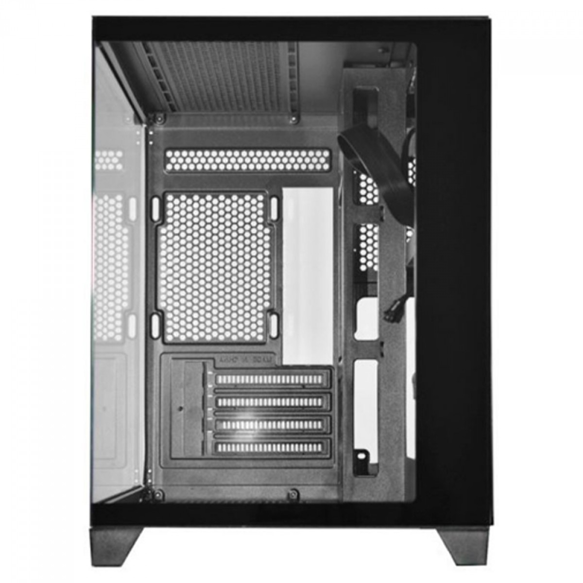 Gabinete Gamer K-MEX Aquario CG-0405, Mini Tower, Vidro Temperado, M-ATX, Sem Fonte, Com 2 Fans, Preto, CG0405RH001CB0X