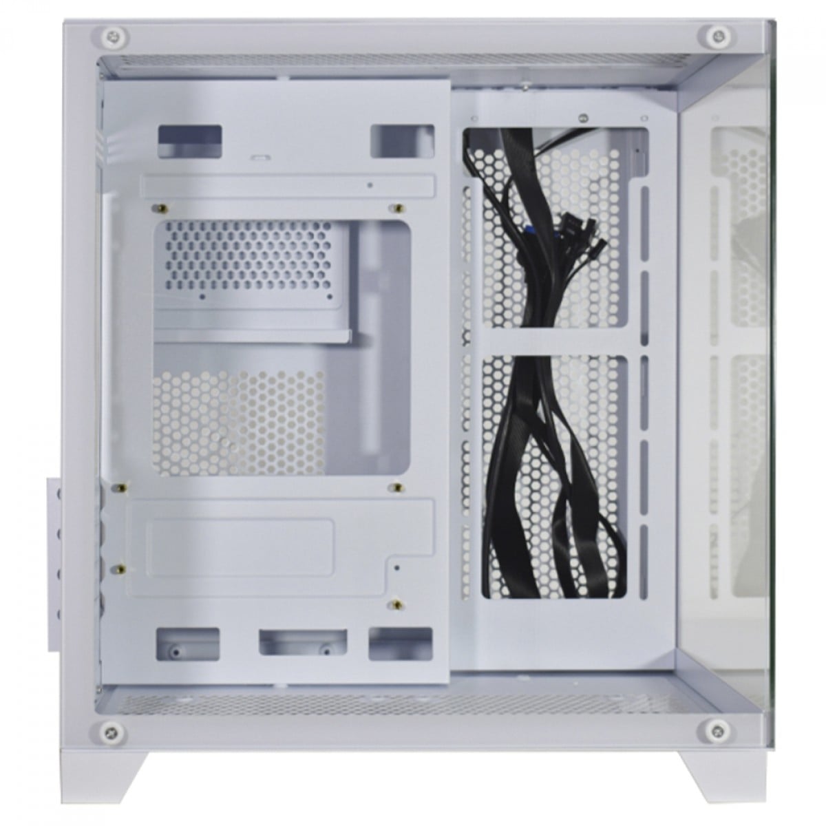 Gabinete Gamer K-MEX Aquario CG-W830, Mid Tower, Vidro Temperado, m-ATX, Sem Fan, Branco, CGW830RH002CB0X