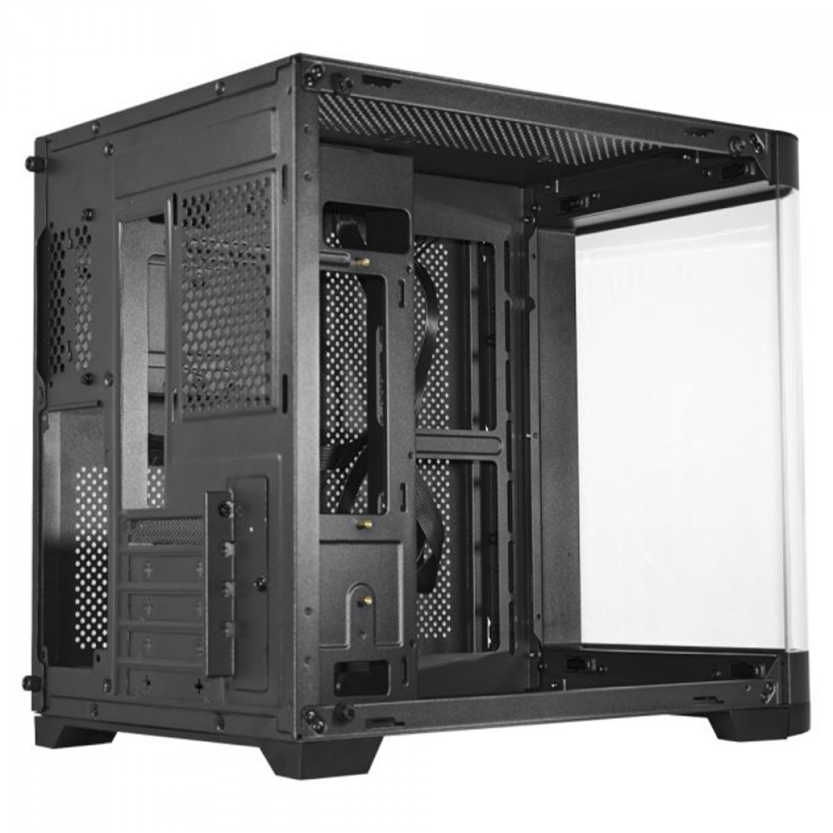 Gabinete Gamer K-MEX Aquário Curva CG-01AG, Mini Tower, Vidro Temperado, M-ATX, Sem Fan, Preto, CG01AGRH001CB0X