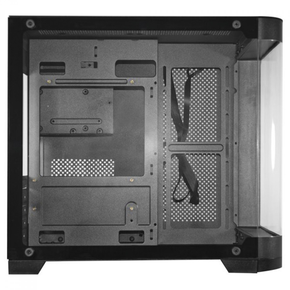 Gabinete Gamer K-MEX Aquário Curva CG-01AG, Mini Tower, Vidro Temperado, M-ATX, Sem Fan, Preto, CG01AGRH001CB0X