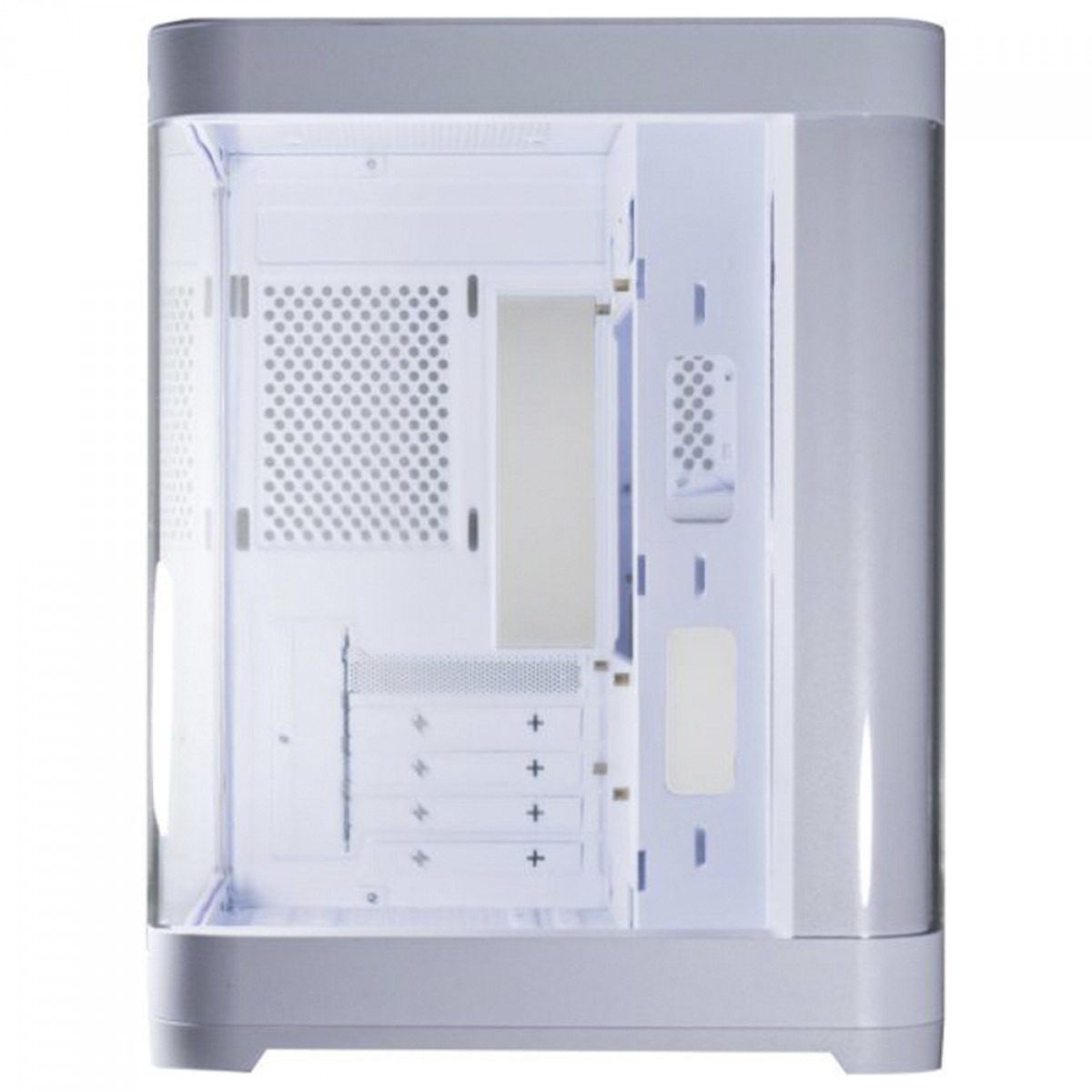 Gabinete Gamer K-MEX Aquário Curva White CG-W1AG, Mini Tower, Vidro Temperado, M-ATX, Sem Fan, Branco, CGW1AGRH002CB0X