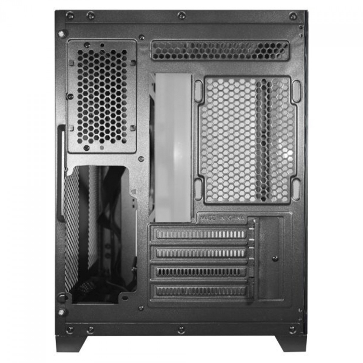 Gabinete Gamer K-MEX Aquario Micro IV CG-0415, Mid Tower, Vidro Temperado, m-ATX, Sem Fan, Preto, CG0415RH001CB0X