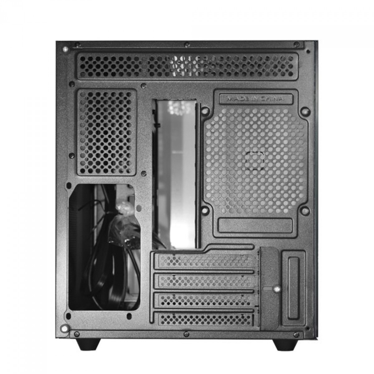 Gabinete Gamer K-MEX Aquario Micro, Mini Tower, Vidro Temperado, M-ATX, Black, Sem Fonte, Sem Fan, CG-02SB