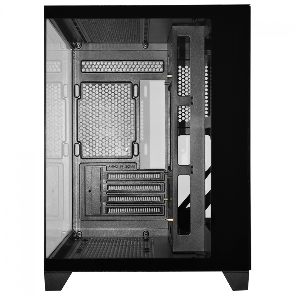 Gabinete Gamer K-MEX Aquário Micro, Mini Tower, Vidro Temperado, M-ATX, Sem Fonte, Sem Fan, Preto, CG0830