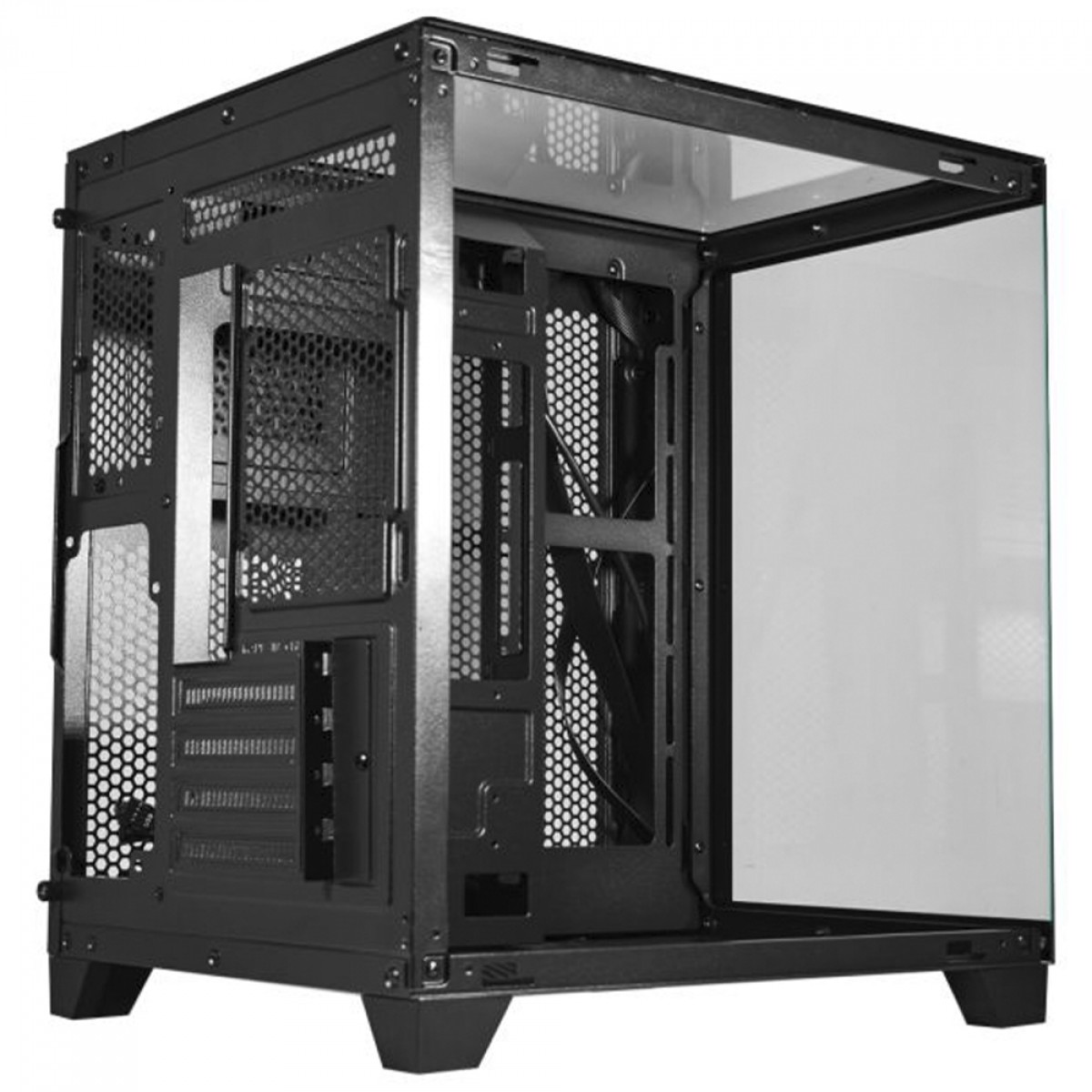 Gabinete Gamer K-MEX Aquario Visão CG-0725, Mid Tower, Vidro Temperado, m-ATX, Sem Fan, Preto, CG0725RH001CB0X - OPEN BOX