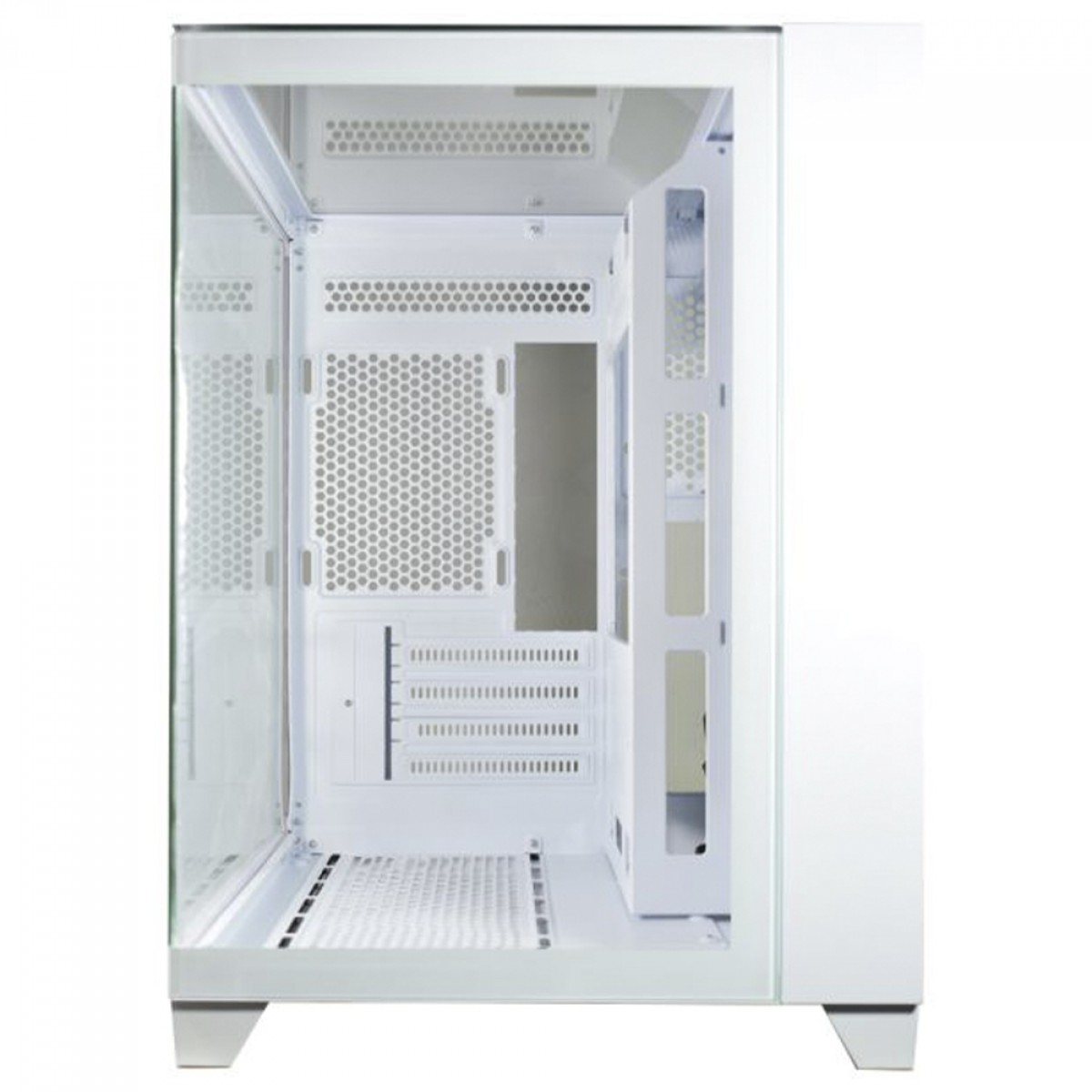 Gabinete Gamer K-MEX Aquario Visão CG-W725, Mid Tower, Vidro Temperado, m-ATX, Sem Fan, Branco, CGW725RH002CB0X