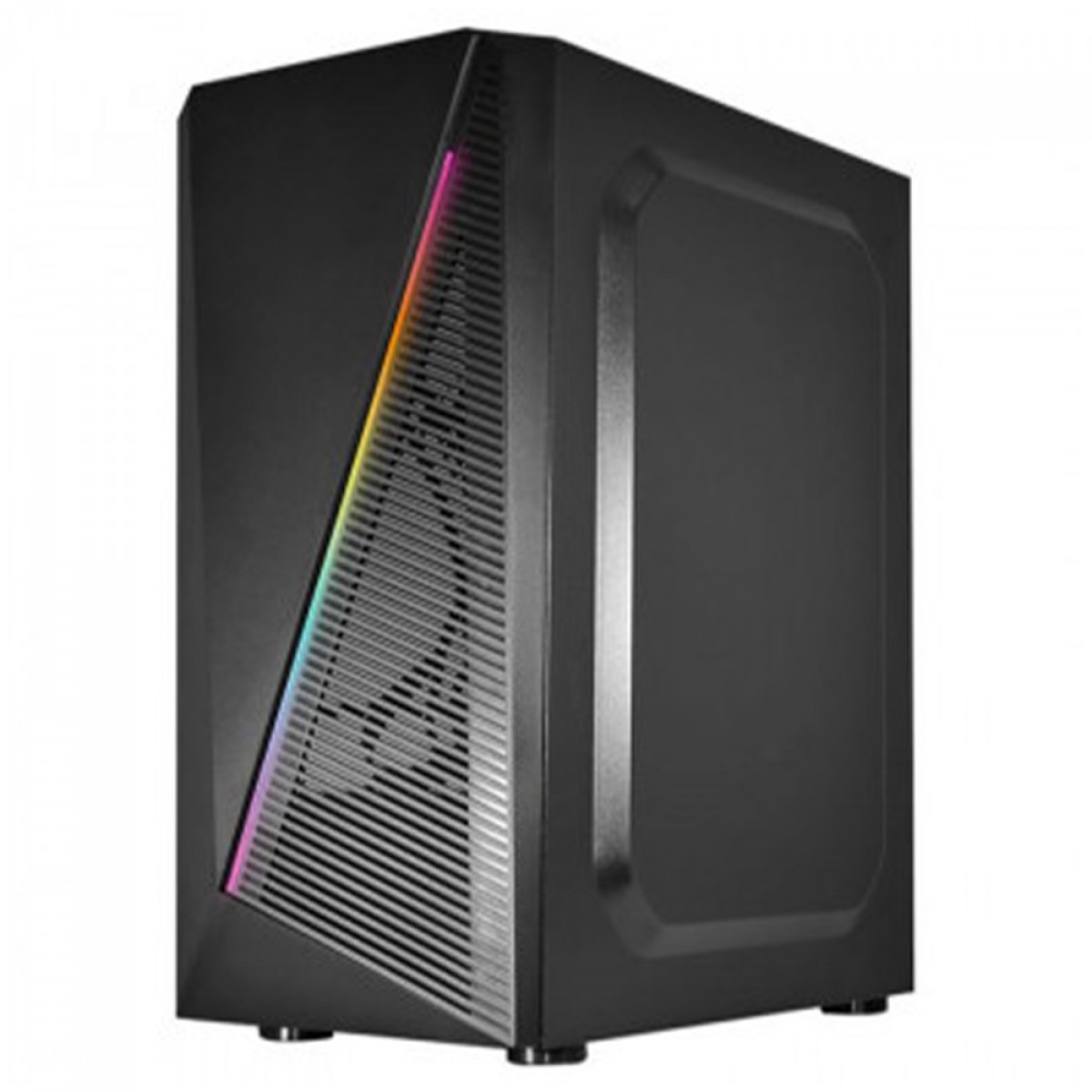 Gabinete Gamer K-MEX Demon I, RGB, Mid Tower, Lateral em Vidro, ATX, Sem Fonte, Sem Fan, Preto, CG02W5RH001CB0X