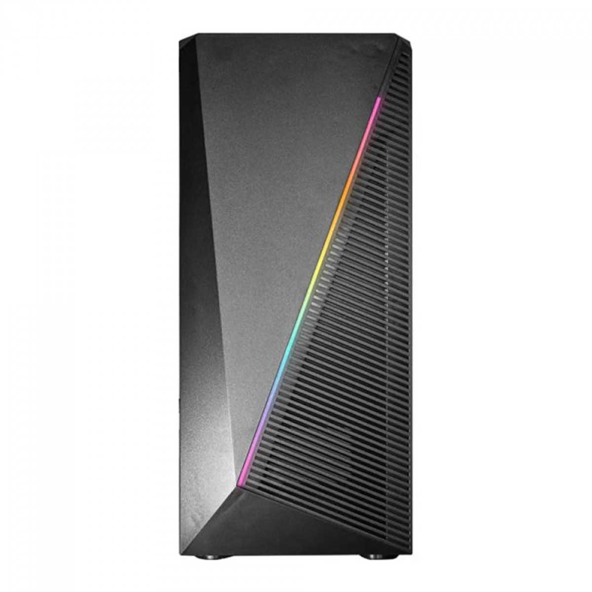 Gabinete Gamer K-MEX Demon I, RGB, Mid Tower, Lateral em Vidro, ATX, Sem Fonte, Sem Fan, Preto, CG02W5RH001CB0X