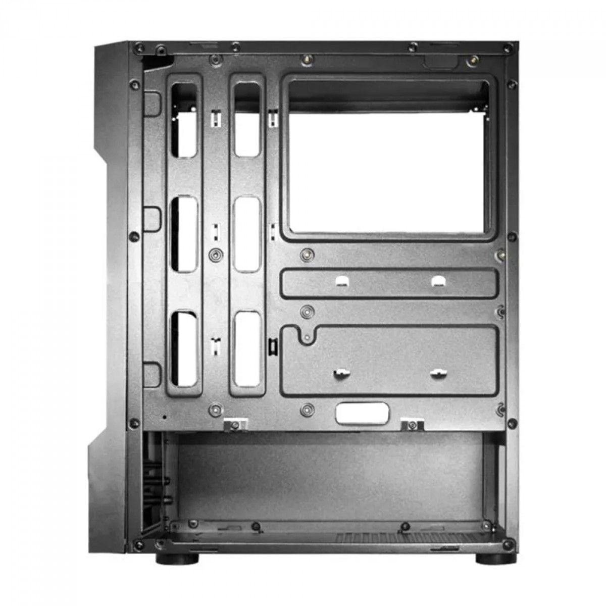 Gabinete Gamer K-MEX Demon II, RGB, Mid Tower, Lateral em Vidro, ATX, Sem Fonte, Sem Fan, Preto, CG06W5RH001CB0X