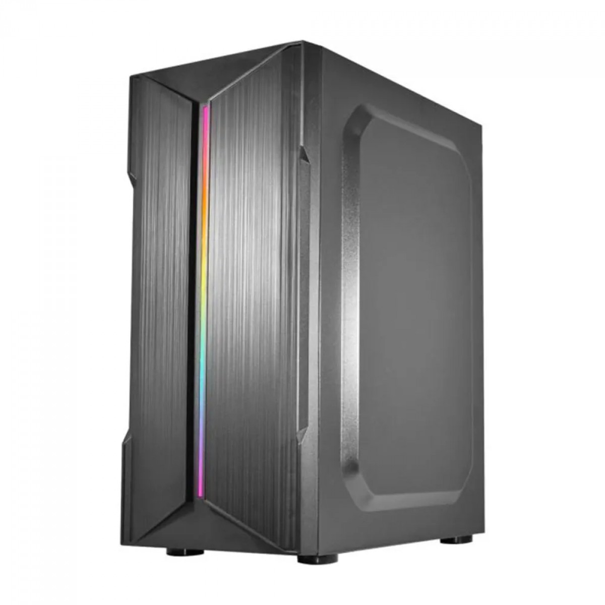 Gabinete Gamer K-MEX Demon II, RGB, Mid Tower, Lateral em Vidro, ATX, Sem Fonte, Sem Fan, Preto, CG06W5RH001CB0X