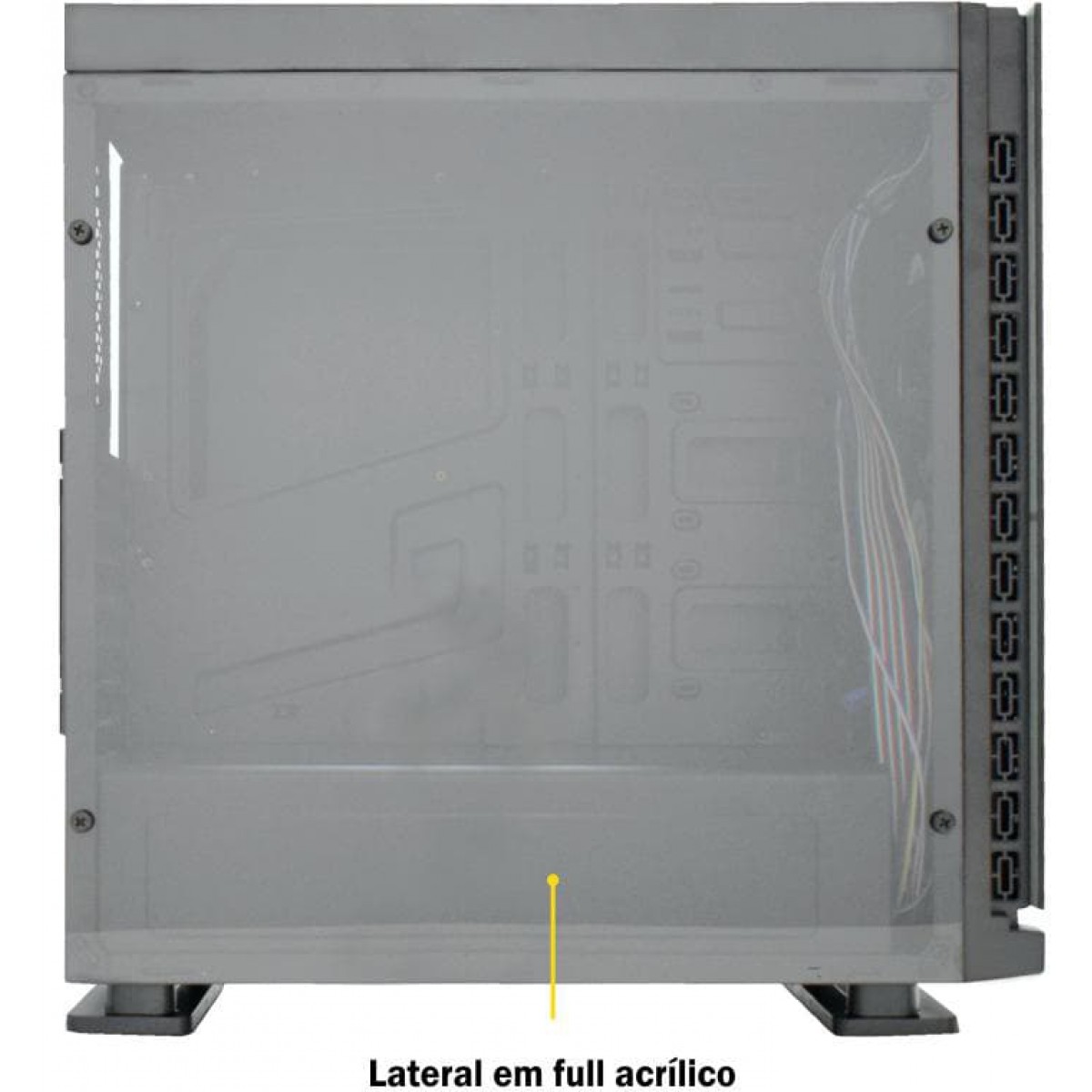 Gabinete Gamer K-Mex Galaxy CG-7EV3 Mid Tower Preto S/Fonte