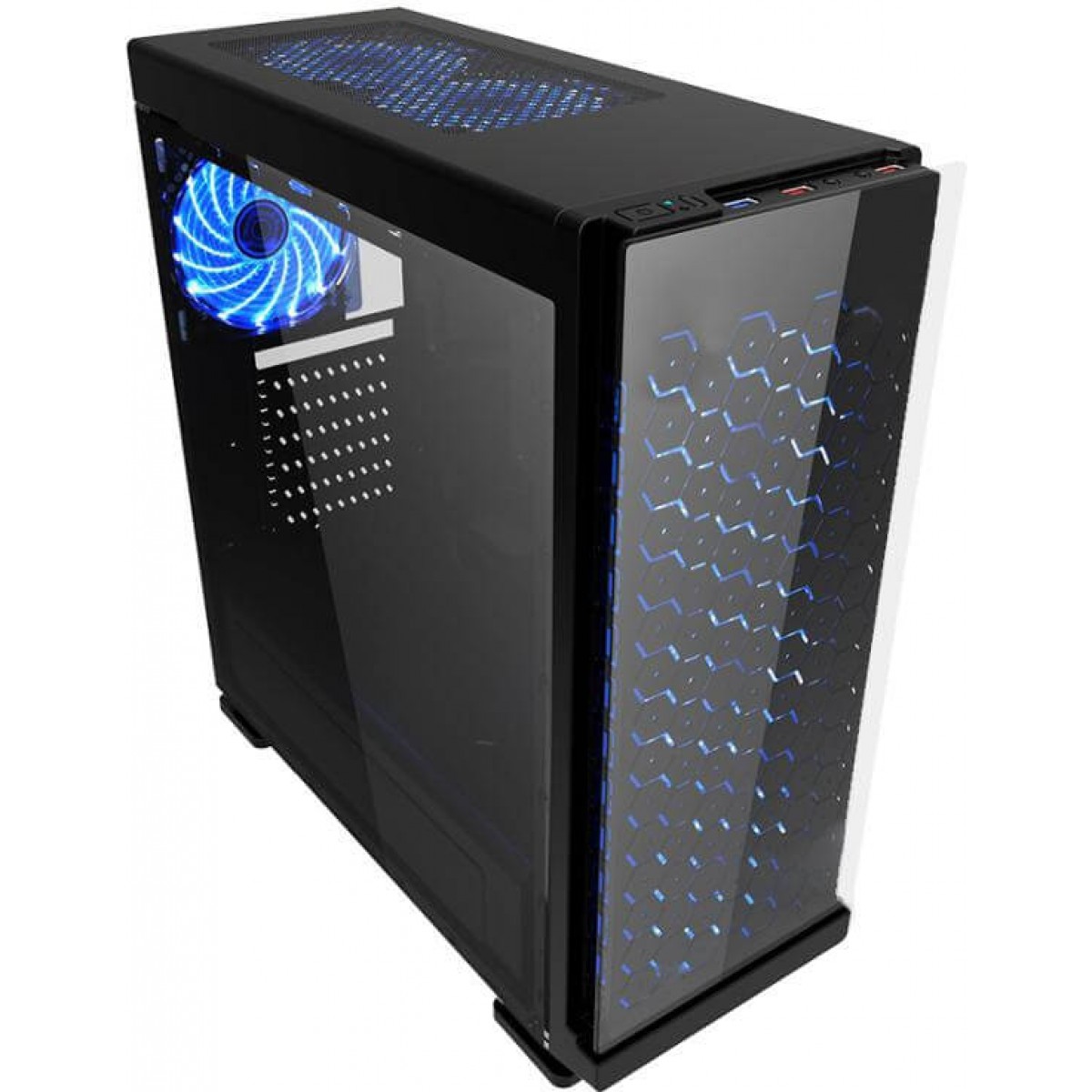 Gabinete Gamer K-Mex Galaxy CG-7EV3 Mid Tower Preto S/Fonte