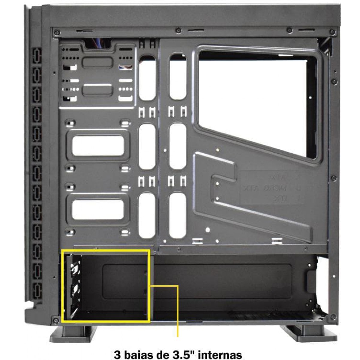 Gabinete Gamer K-Mex Galaxy CG-7EV3 Mid Tower Preto S/Fonte