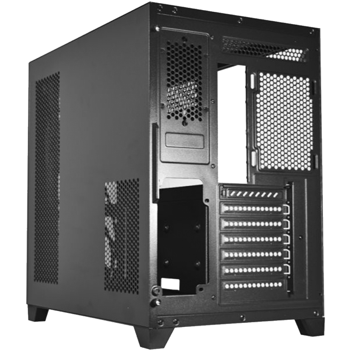 Gabinete Gamer K-MEX Ghost Shark, Aquario, Mid Tower, Vidro Temperado, ATX, Black, Sem Fonte, Sem Fan, CG02J1RH001CB0X