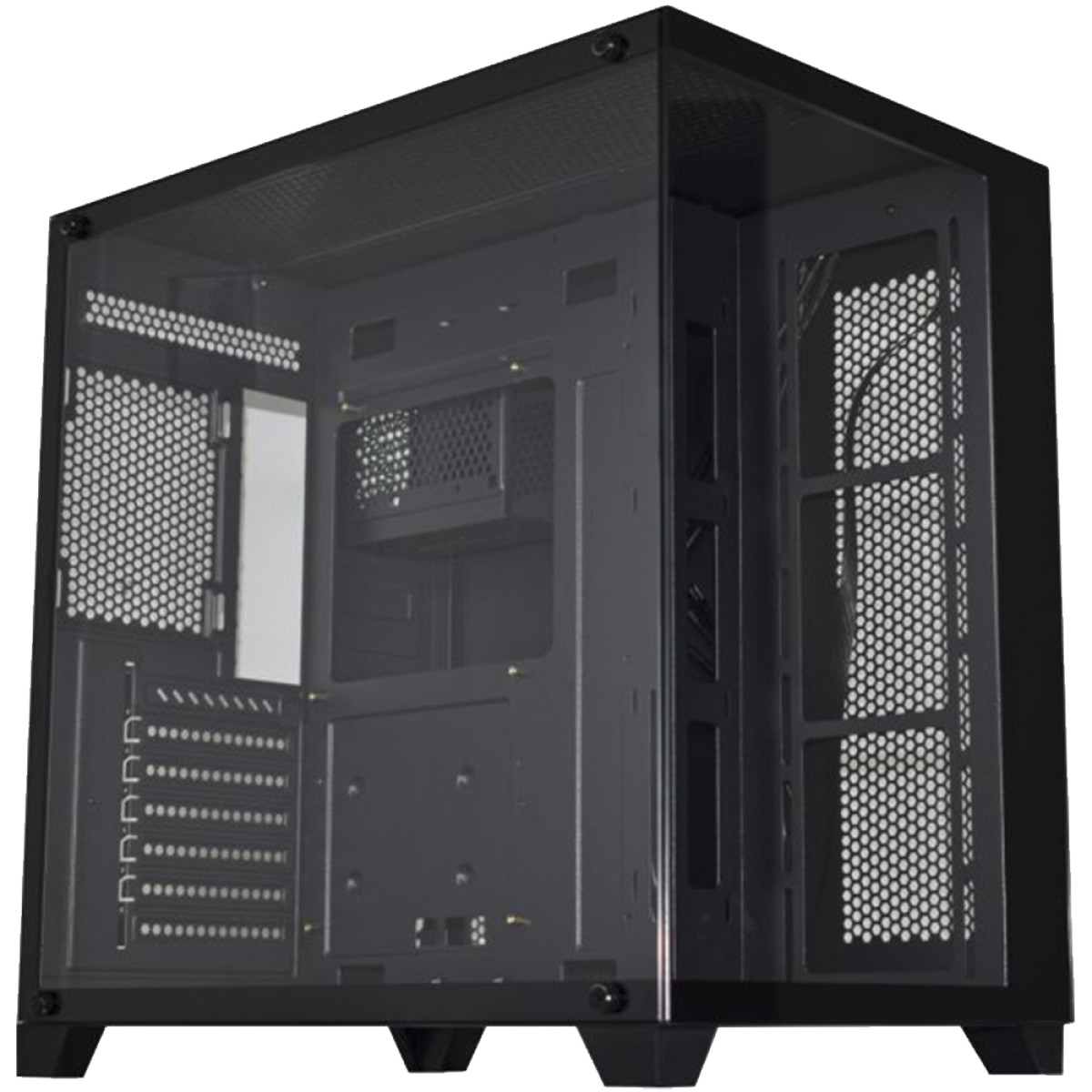 Gabinete Gamer K-MEX Ghost Shark, Aquario, Mid Tower, Vidro Temperado, ATX, Black, Sem Fonte, Sem Fan, CG02J1RH001CB0X