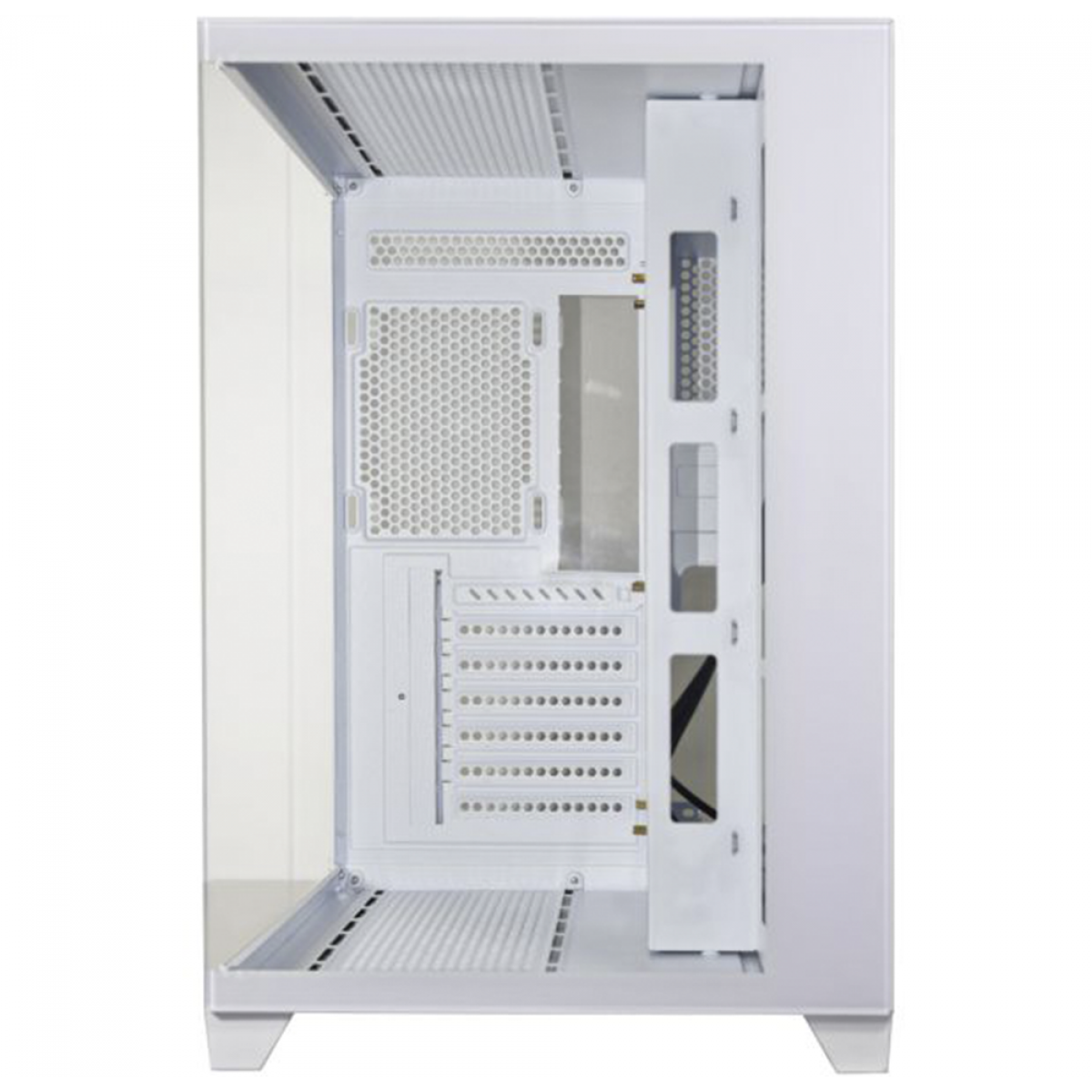 Gabinete Gamer K-MEX Ghost Shark, Aquario, Mid Tower, Vidro Temperado, ATX, White, Sem Fonte, Sem Fan, CGW2J1RH002CB0X