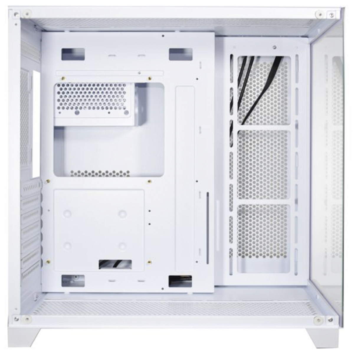 Gabinete Gamer K-MEX Ghost Shark, Aquario, Mid Tower, Vidro Temperado, ATX, White, Sem Fonte, Sem Fan, CGW2J1RH002CB0X