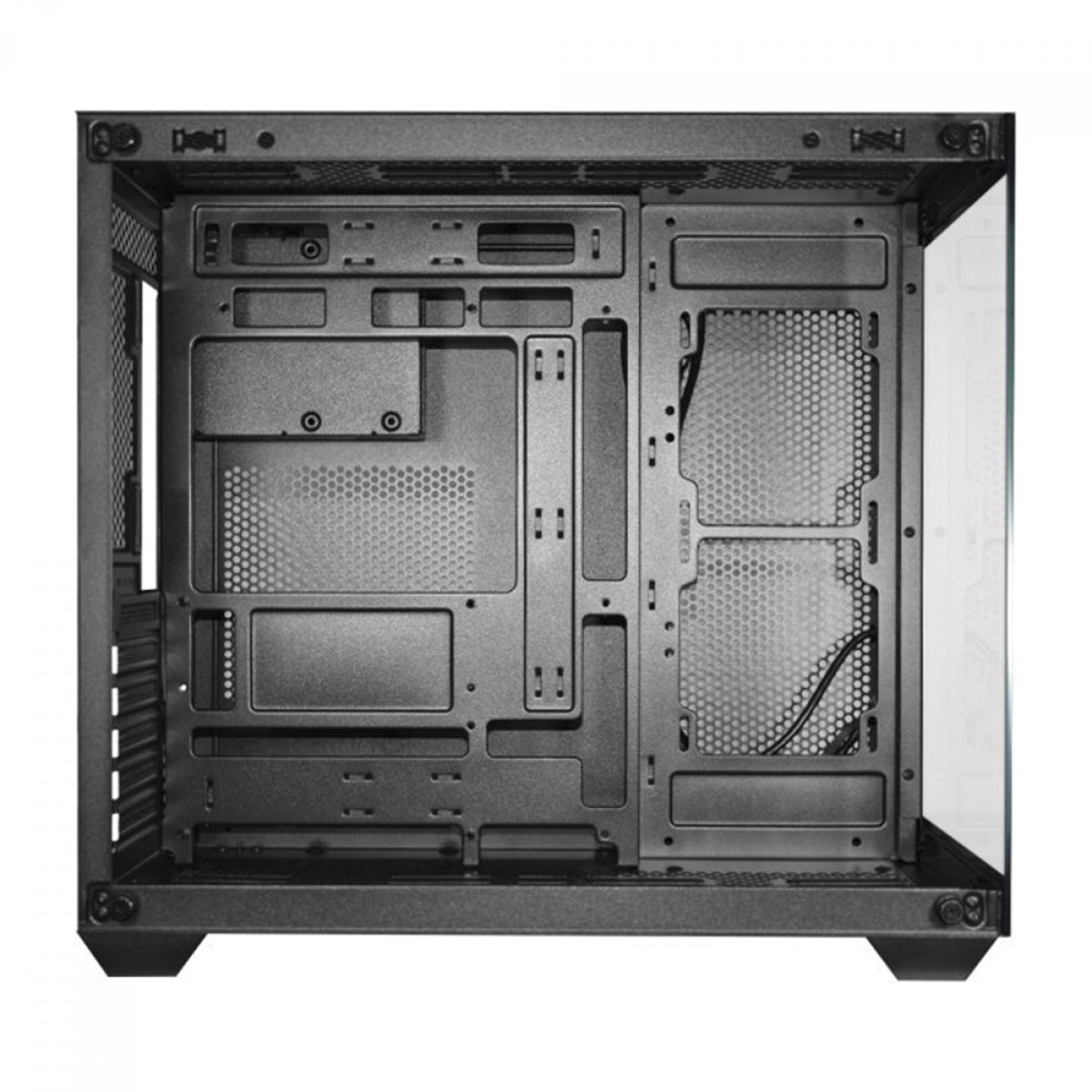 Gabinete Gamer K-MEX Hammerhead Shark, Mid Tower, Vidro Temperado, ATX, Black, Sem Fonte, Sem Fan, CGSYH6RH001CB0X