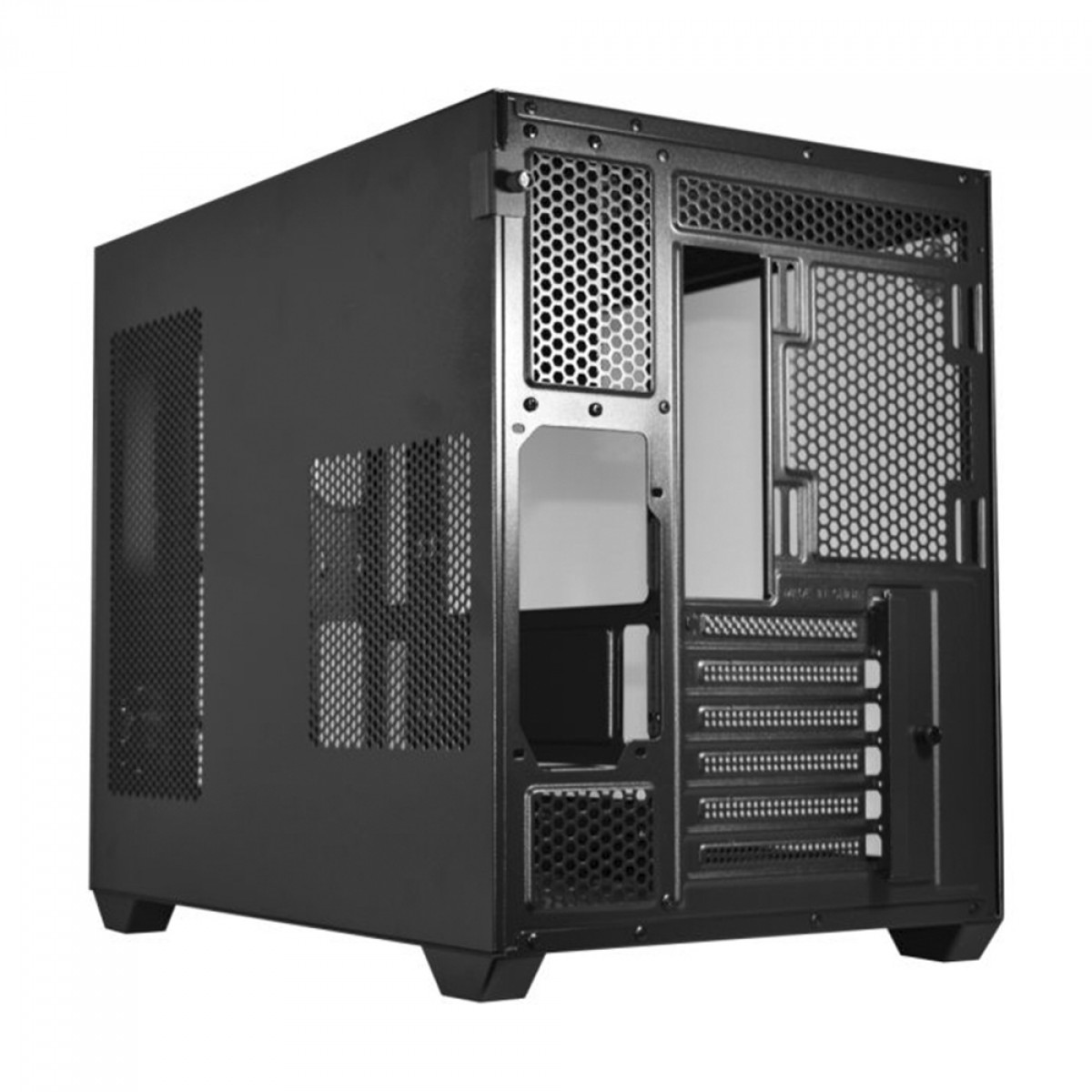 Gabinete Gamer K-MEX Hammerhead Shark, Mid Tower, Vidro Temperado, ATX, Black, Sem Fonte, Sem Fan, CGSYH6RH001CB0X
