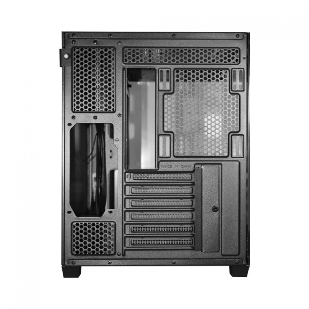 Gabinete Gamer K-MEX Hammerhead Shark, Mid Tower, Vidro Temperado, ATX, Black, Sem Fonte, Sem Fan, CGSYH6RH001CB0X
