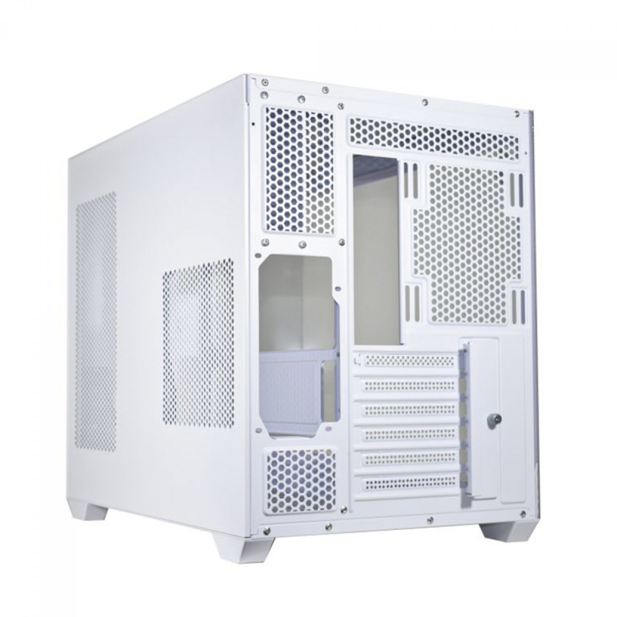 Gabinete Gamer K-MEX Hammerhead Shark, Mid Tower, Vidro Temperado, ATX, White, Sem Fonte, Sem Fan, CGWYH6RH002CB0X