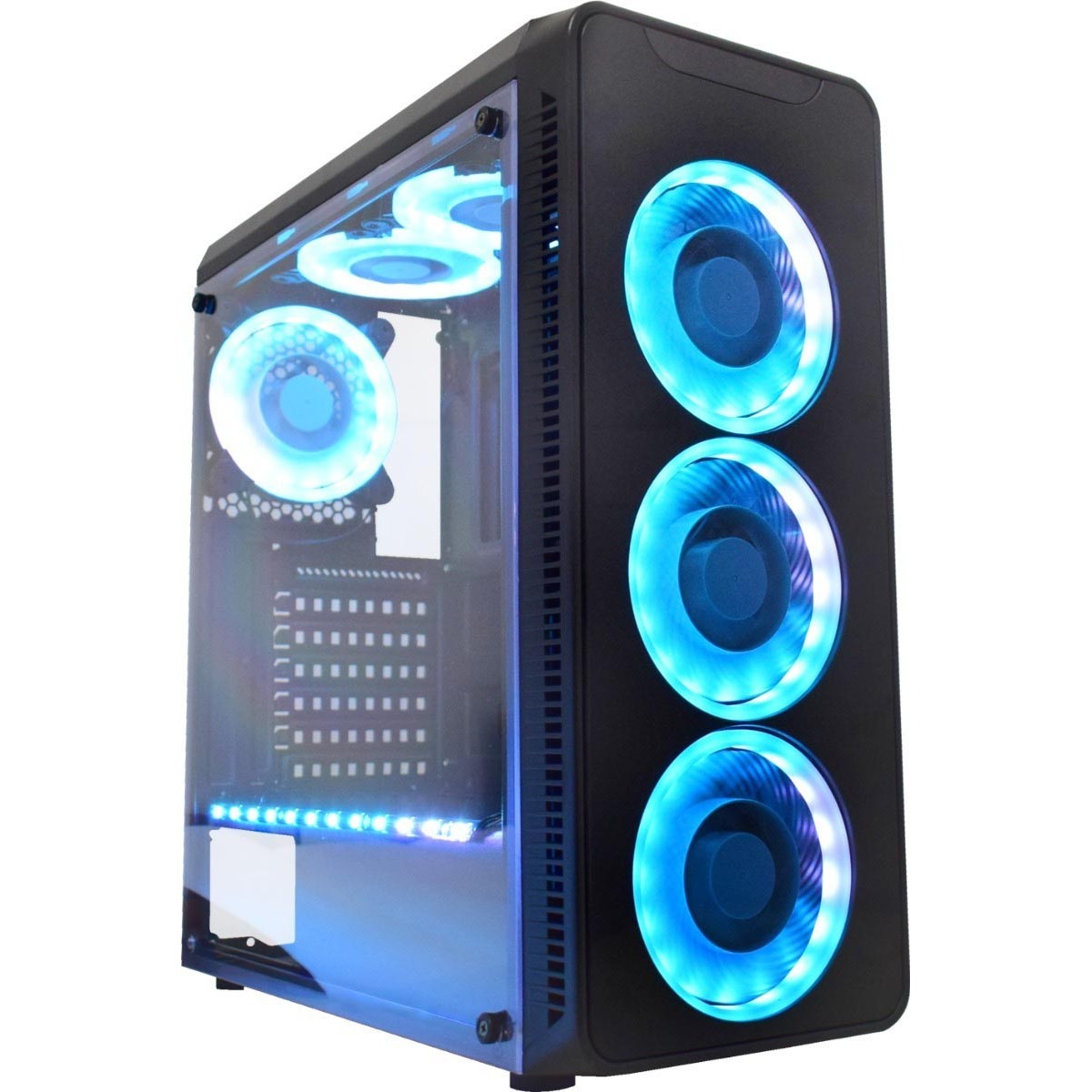 Gabinete Gamer K-Mex Infinity Streamer III CG-A2G8 - RGB ATX 3 FANs Preto -  Gabinete Gamer - Magazine Luiza