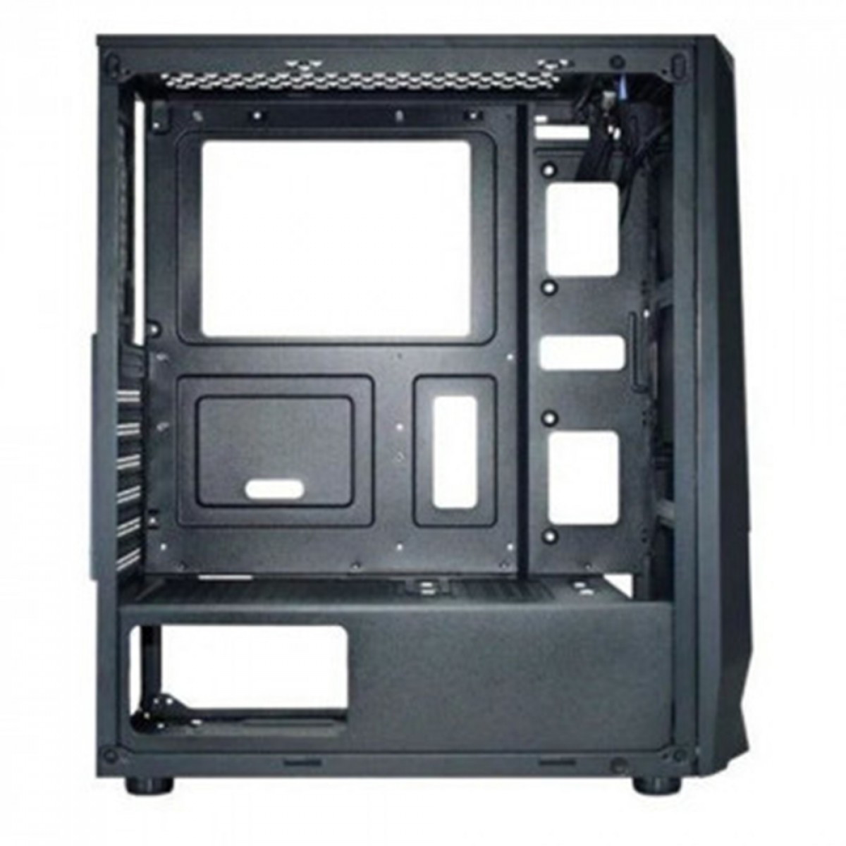 Gabinete Gamer K-MEX Jaeger 1, Mid Tower, Vidro Temperado, ATX, Sem Fonte, Sem Fan, Preto, CG01TJRH001CB0X