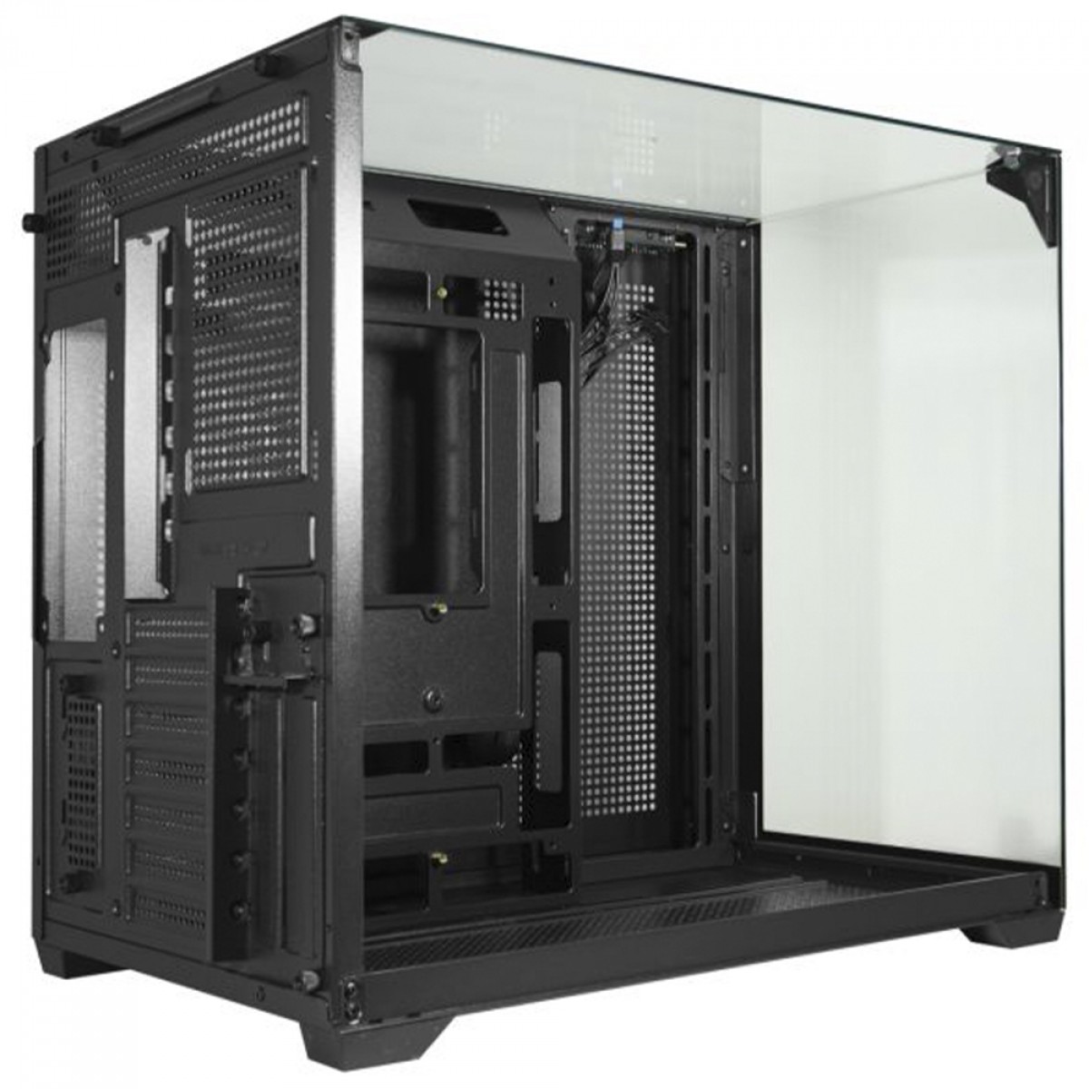 Gabinete Gamer K-MEX Mega Shark, Aquario, Mid Tower, Vidro Temperado, ATX, Sem Fonte, Sem Fan, Preto, CG01FDRH001CB0X