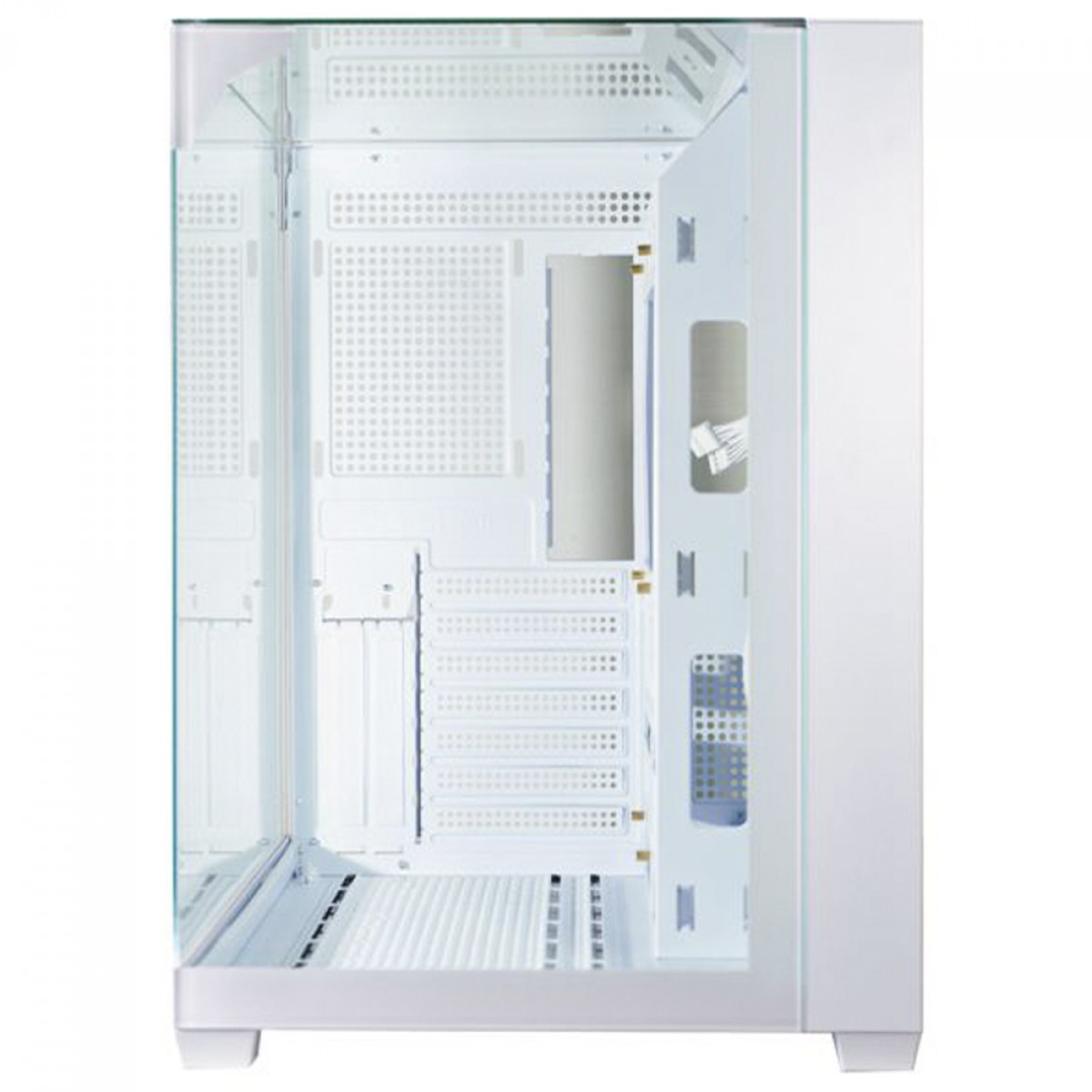 Gabinete Gamer K-MEX Mega Shark White, Aquario, Mid Tower, Vidro Temperado, ATX, Sem Fonte, Sem Fan, Branco, CGW1FDRH002CB0X