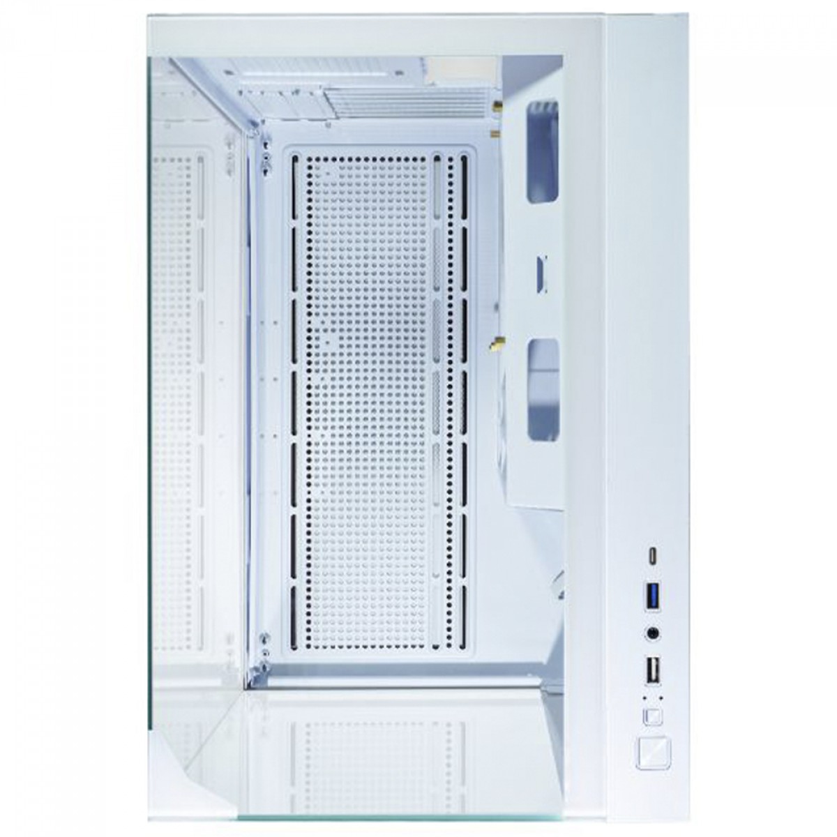 Gabinete Gamer K-MEX Mega Shark White, Aquario, Mid Tower, Vidro Temperado, ATX, Sem Fonte, Sem Fan, Branco, CGW1FDRH002CB0X