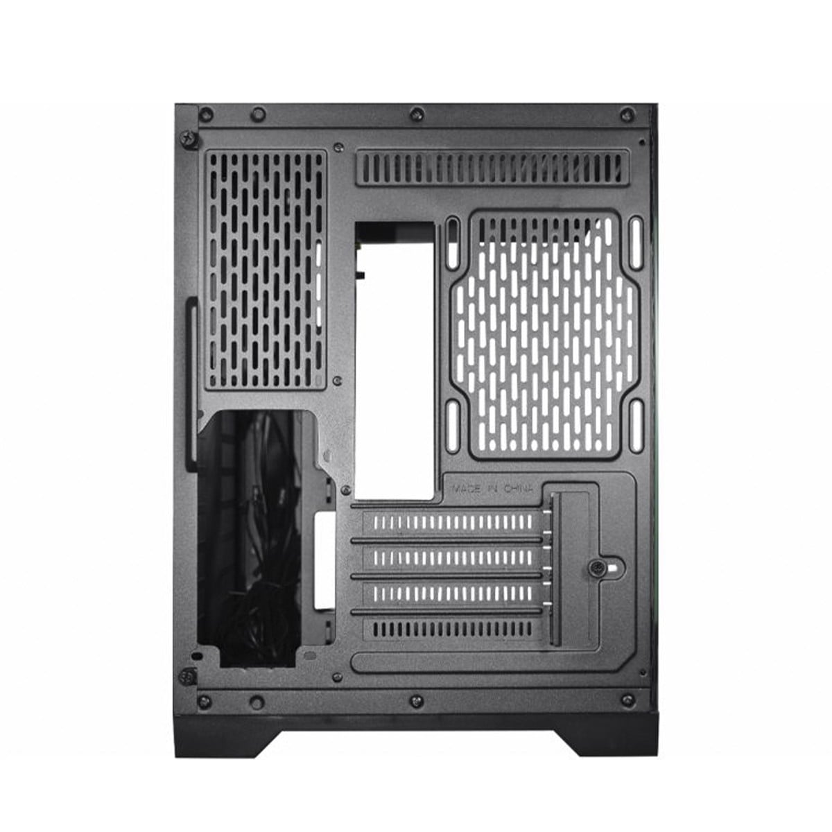 Gabinete Gamer K-MEX Space Aqua, Black, Mini Tower, Vidro Temperado, M-ATX, Sem Fonte, Sem Fan, CG-10KN