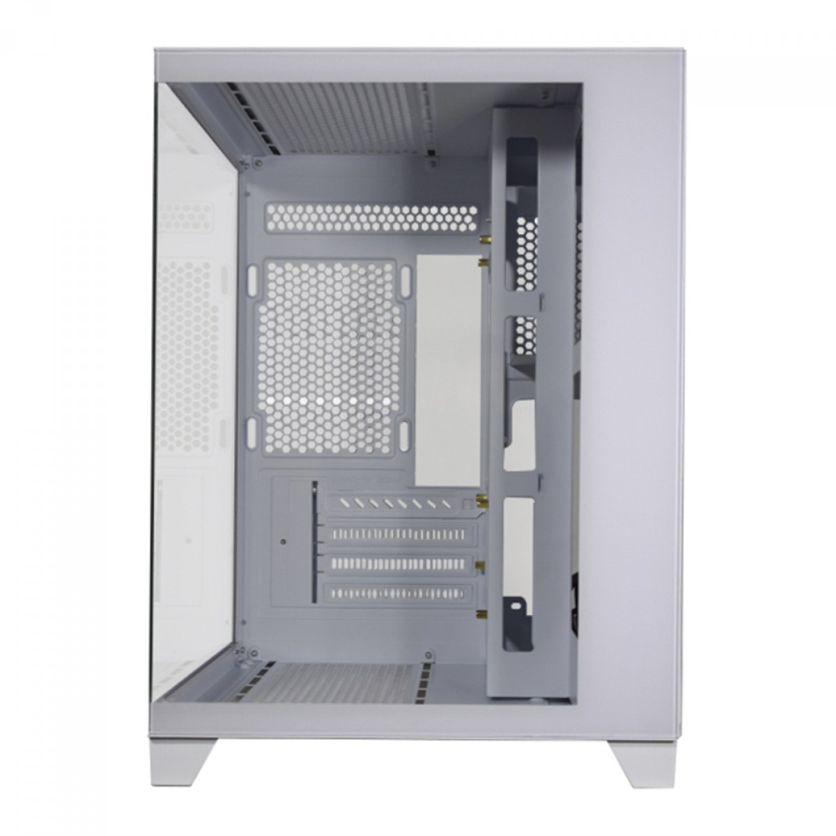 Gabinete Gamer K-MEX Space Aqua II, White, Mini Tower, Vidro Temperado, M-ATX, Sem Fonte, Sem Fan, CGWN24RH002CB0X