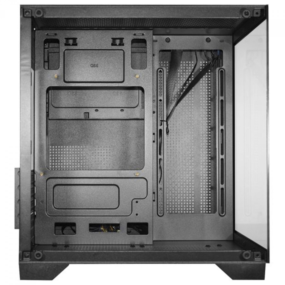 Gabinete Gamer K-MEX Space Aqua III, Black, Mini Tower, Vidro Temperado, M-ATX, Sem Fonte, Sem Fan, CG0524RH001CB0X