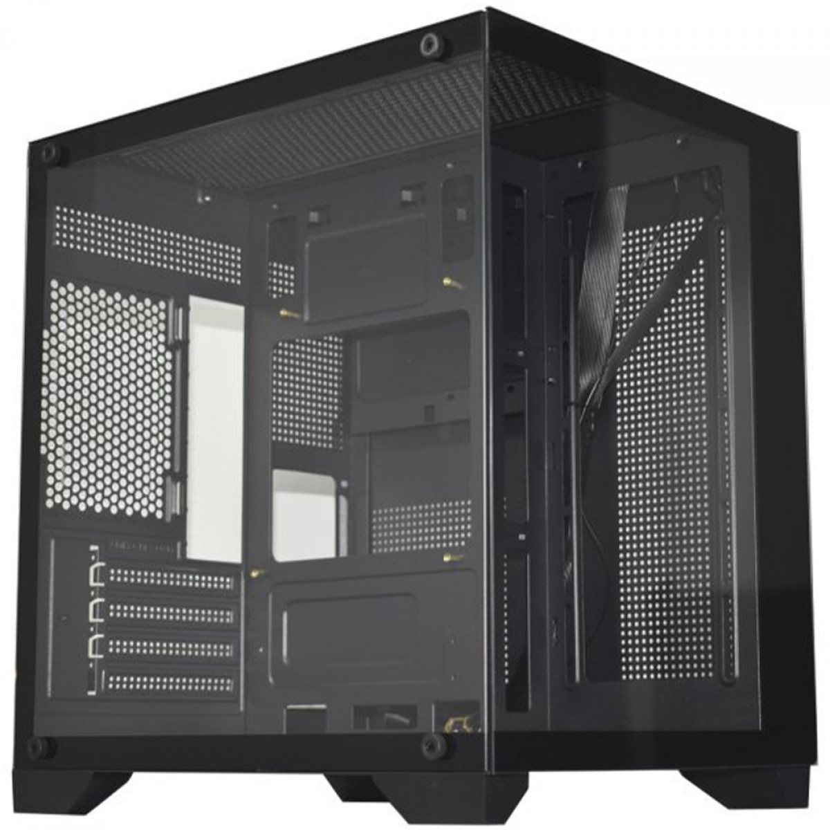 Gabinete Gamer K-MEX Space Aqua III, Black, Mini Tower, Vidro Temperado, M-ATX, Sem Fonte, Sem Fan, CG0524RH001CB0X