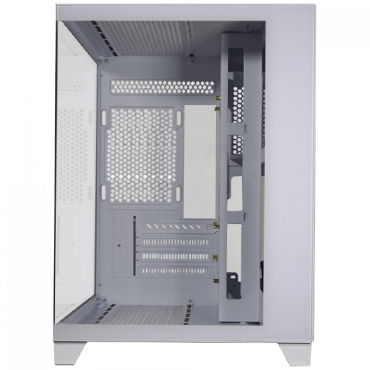 Gabinete Gamer K-MEX Space Aqua III, White, Mini Tower, Vidro Temperado, M-ATX, Sem Fonte, Sem Fan, CGW524RH002CB0X