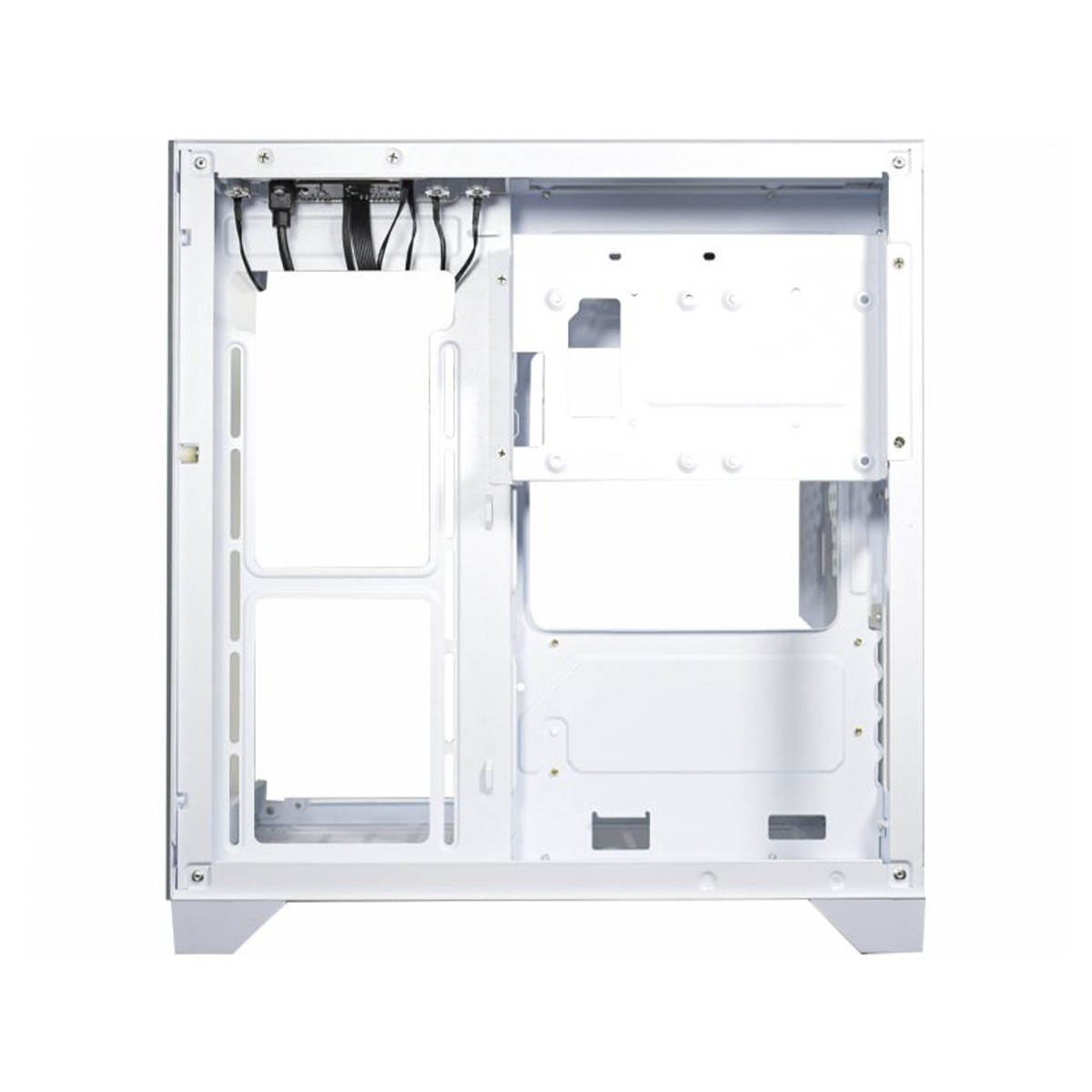 Gabinete Gamer K-MEX Space Aqua White, Mini Tower, Vidro Temperado, M-ATX, Sem Fonte, Sem Fan, CG-W1KN