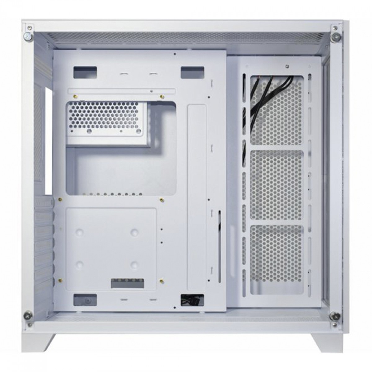 Gabinete Gamer K-MEX Space ATX, Mid Tower, Vidro Temperado, ATX, White, Sem Fonte, Sem Fan, CGW2R4RH002CB0X