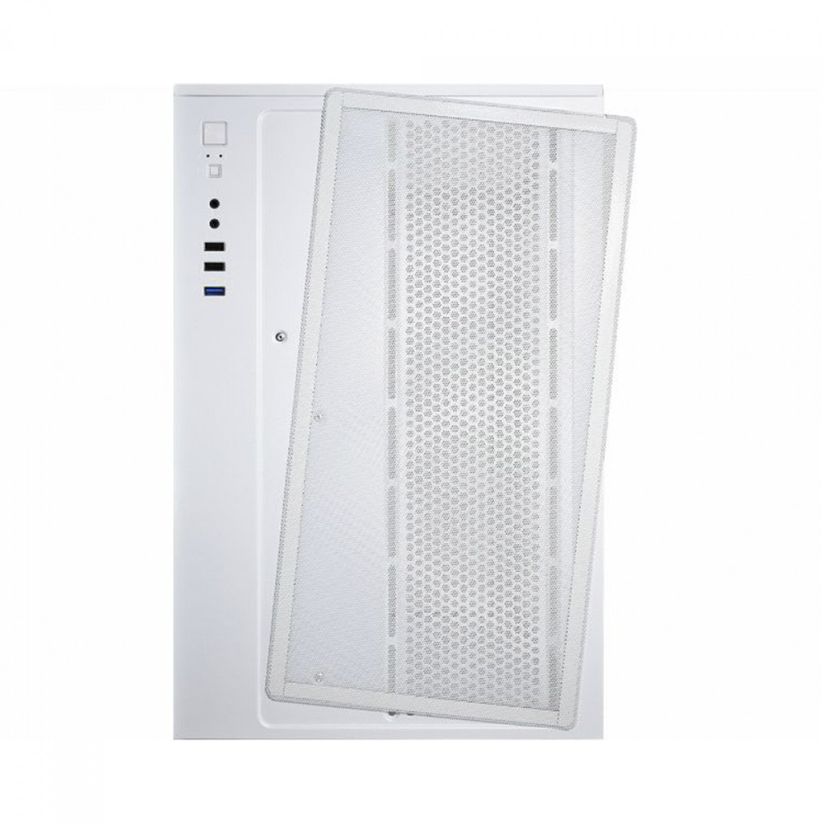 Gabinete Gamer K-MEX Space ATX, Mid Tower, Vidro Temperado, ATX, White, Sem Fonte, Sem Fan, CGW2R4RH002CB0X