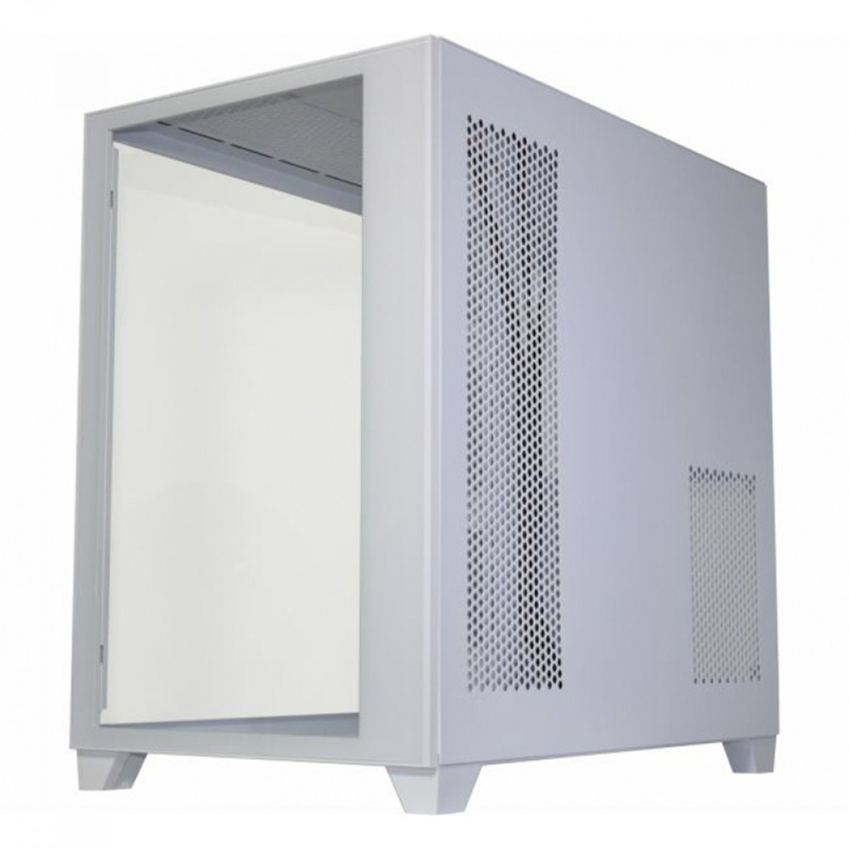 Gabinete Gamer K-MEX Space ATX, Mid Tower, Vidro Temperado, ATX, White, Sem Fonte, Sem Fan, CGW2R4RH002CB0X