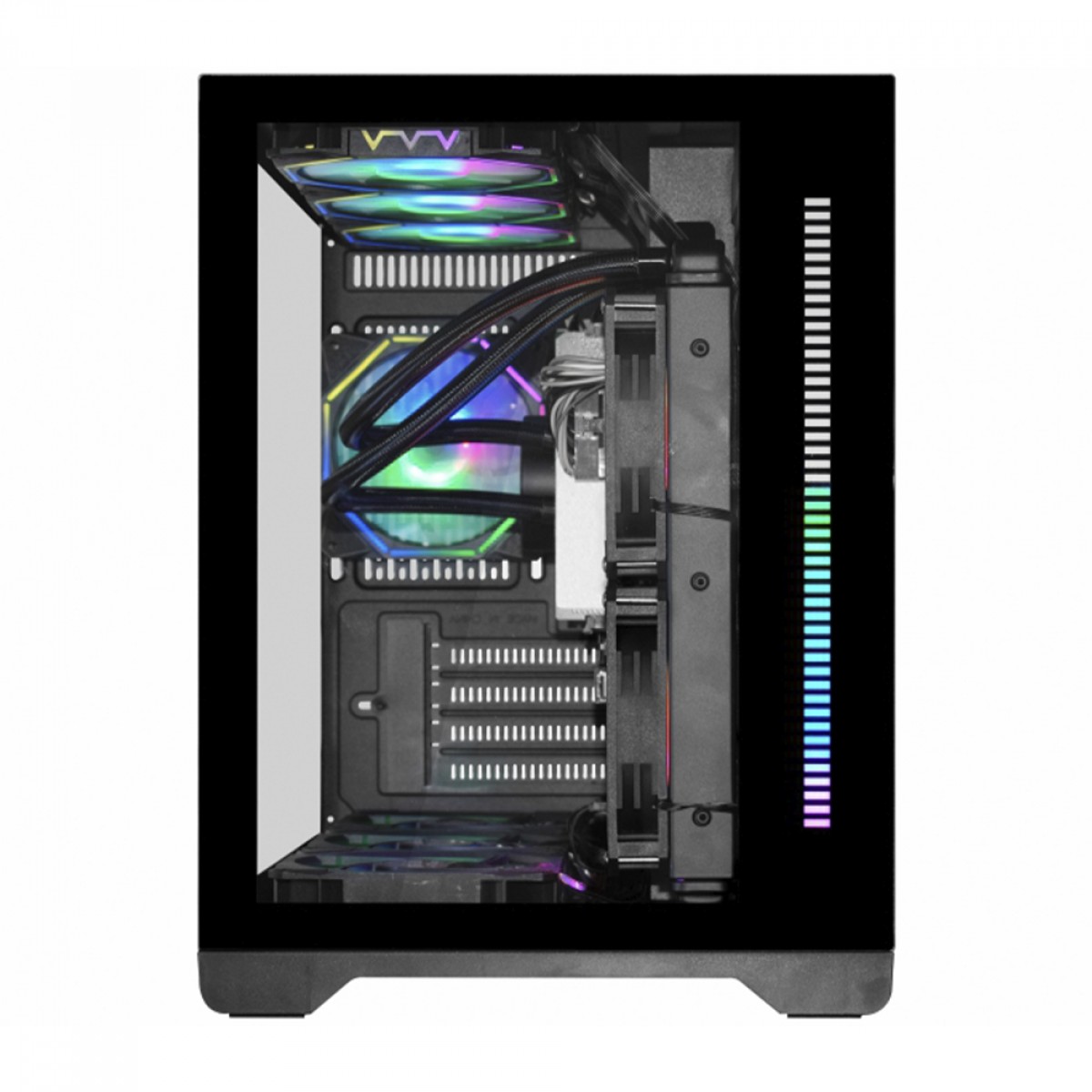 Gabinete Gamer K-MEX Space X, ARGB, Mini Tower, Vidro Temperado, M-ATX, Sem Fonte, Sem Fan, CG-412A