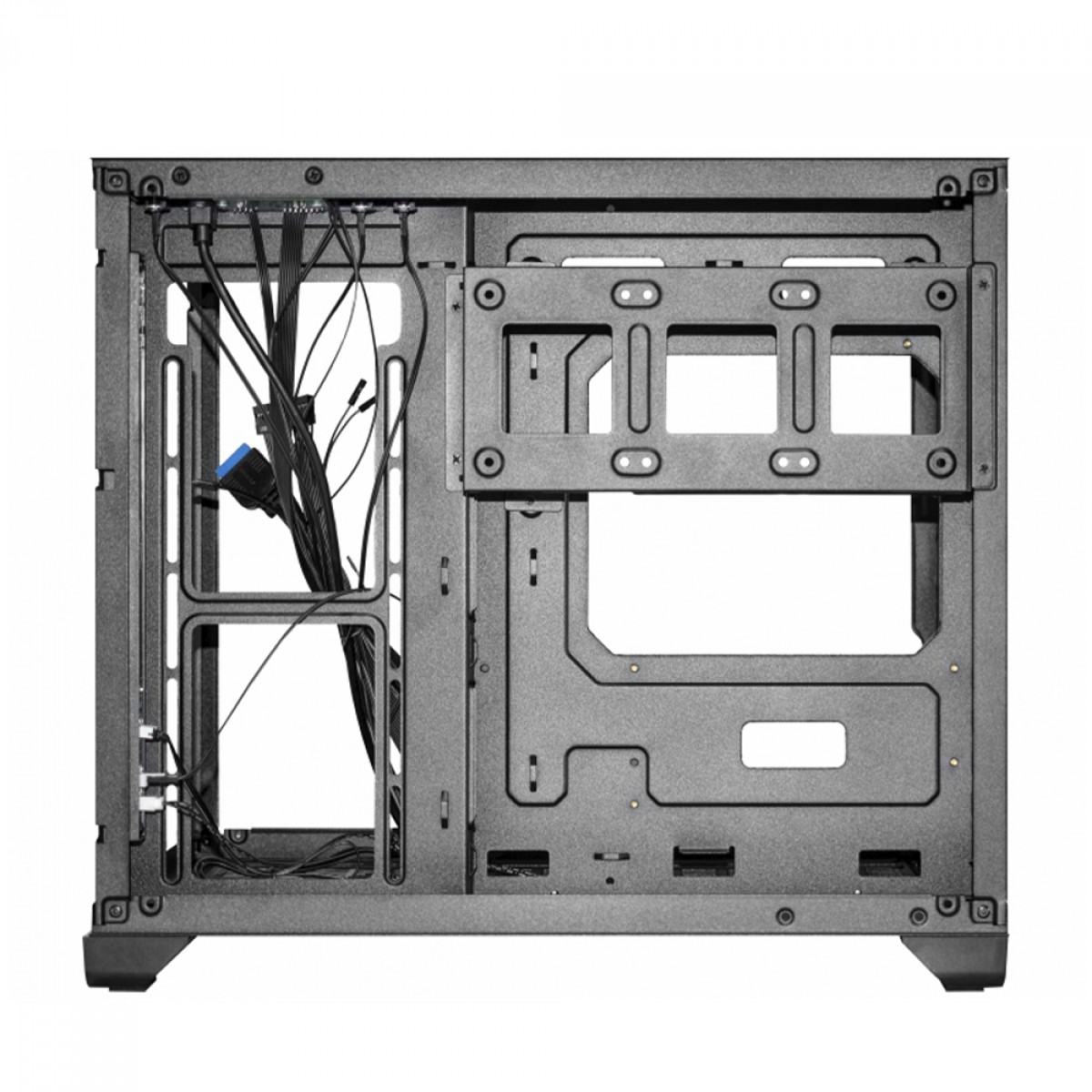 Gabinete Gamer K-MEX Space X, ARGB, Mini Tower, Vidro Temperado, M-ATX, Sem Fonte, Sem Fan, CG-412A